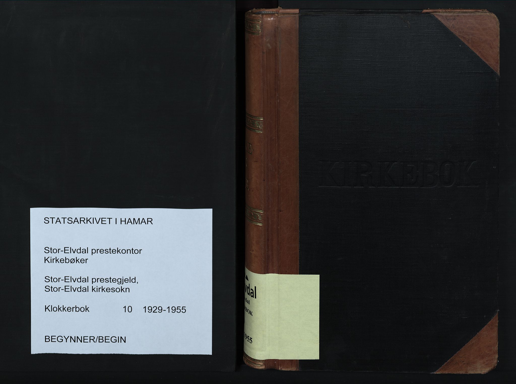 Stor-Elvdal prestekontor, SAH/PREST-052/H/Ha/Hab/L0010: Klokkerbok nr. 10, 1929-1955