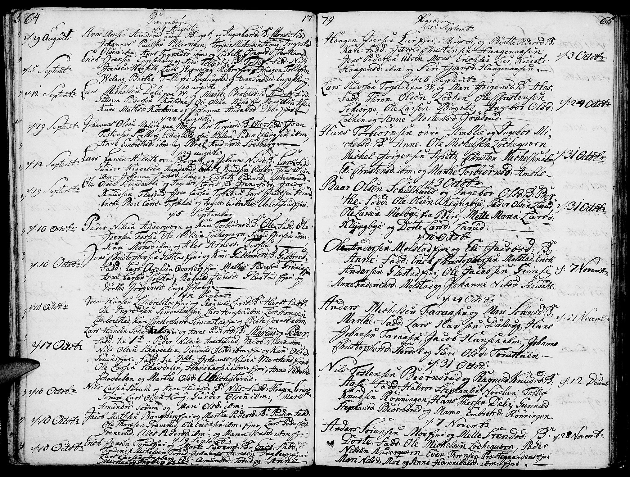 Ringsaker prestekontor, AV/SAH-PREST-014/K/Ka/L0003: Ministerialbok nr. 3, 1775-1798, s. 64-65