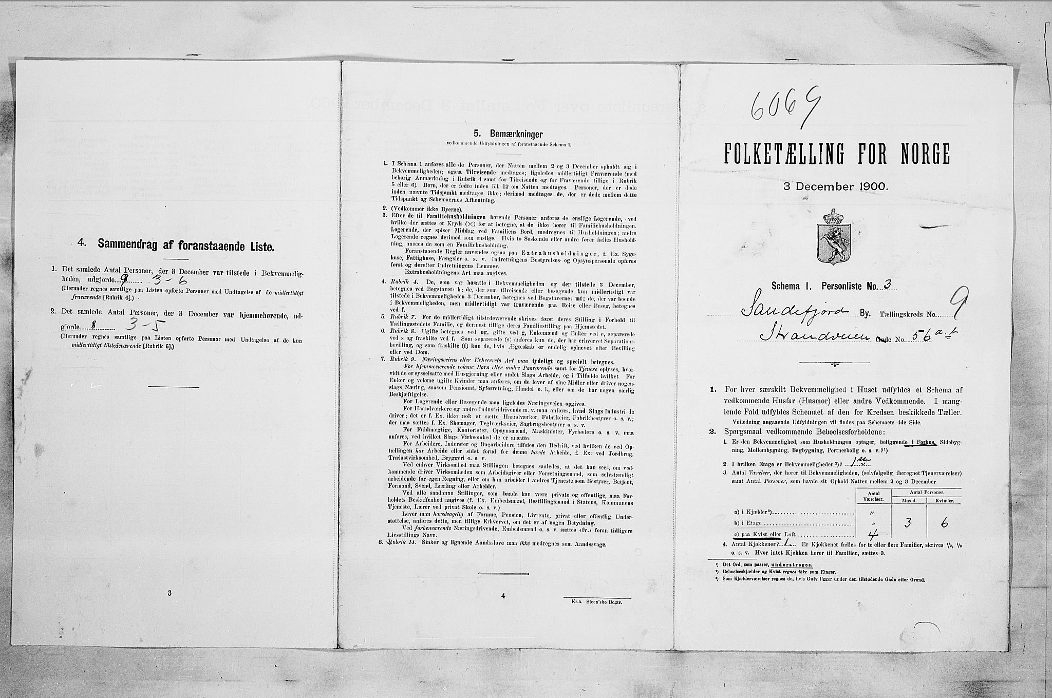 RA, Folketelling 1900 for 0706 Sandefjord kjøpstad, 1900, s. 2394