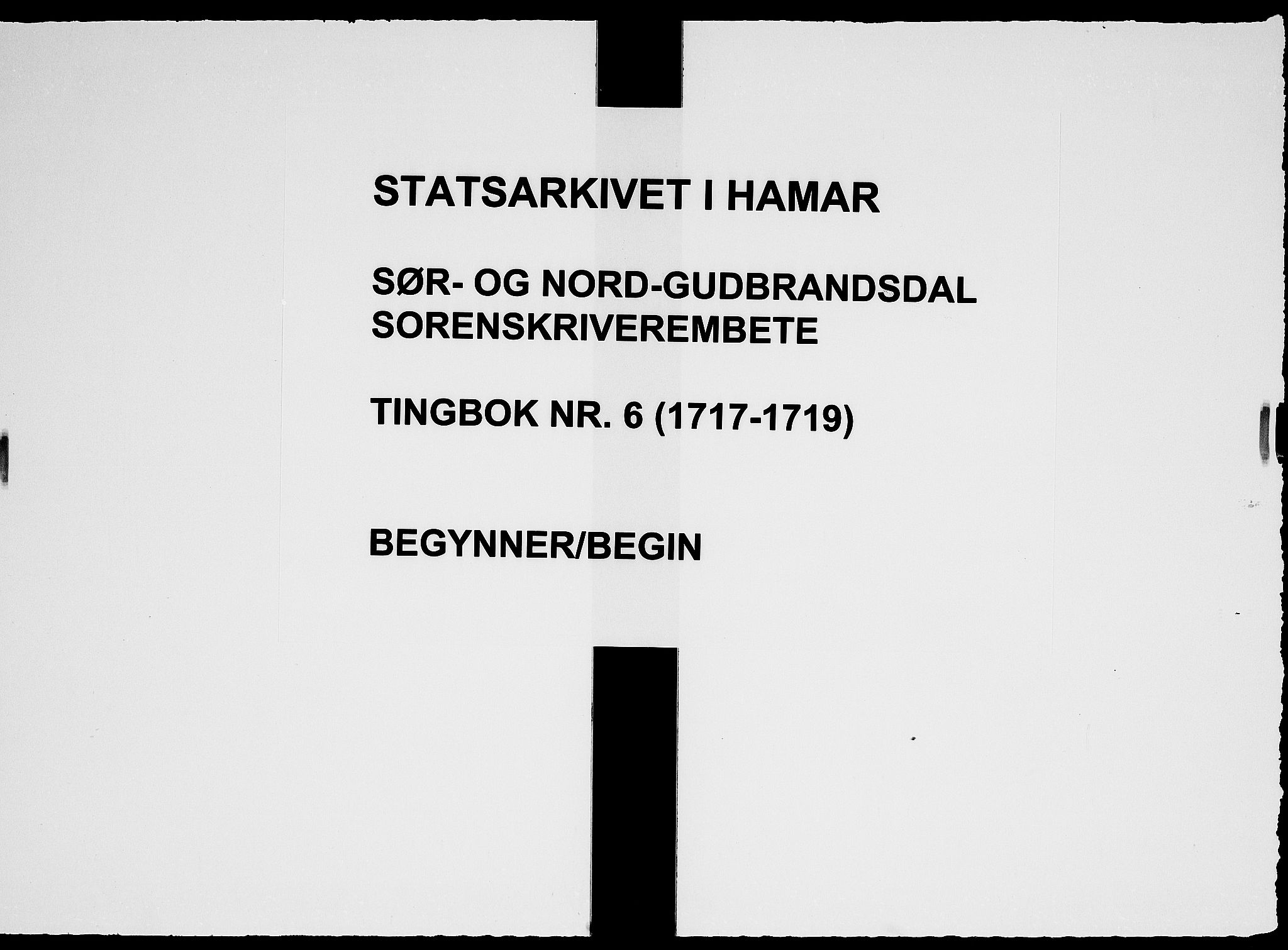 Sorenskriverier i Gudbrandsdalen, SAH/TING-036/G/Gb/Gbc/L0006: Tingbok - Nord- og Sør-Gudbrandsdal, 1717-1719