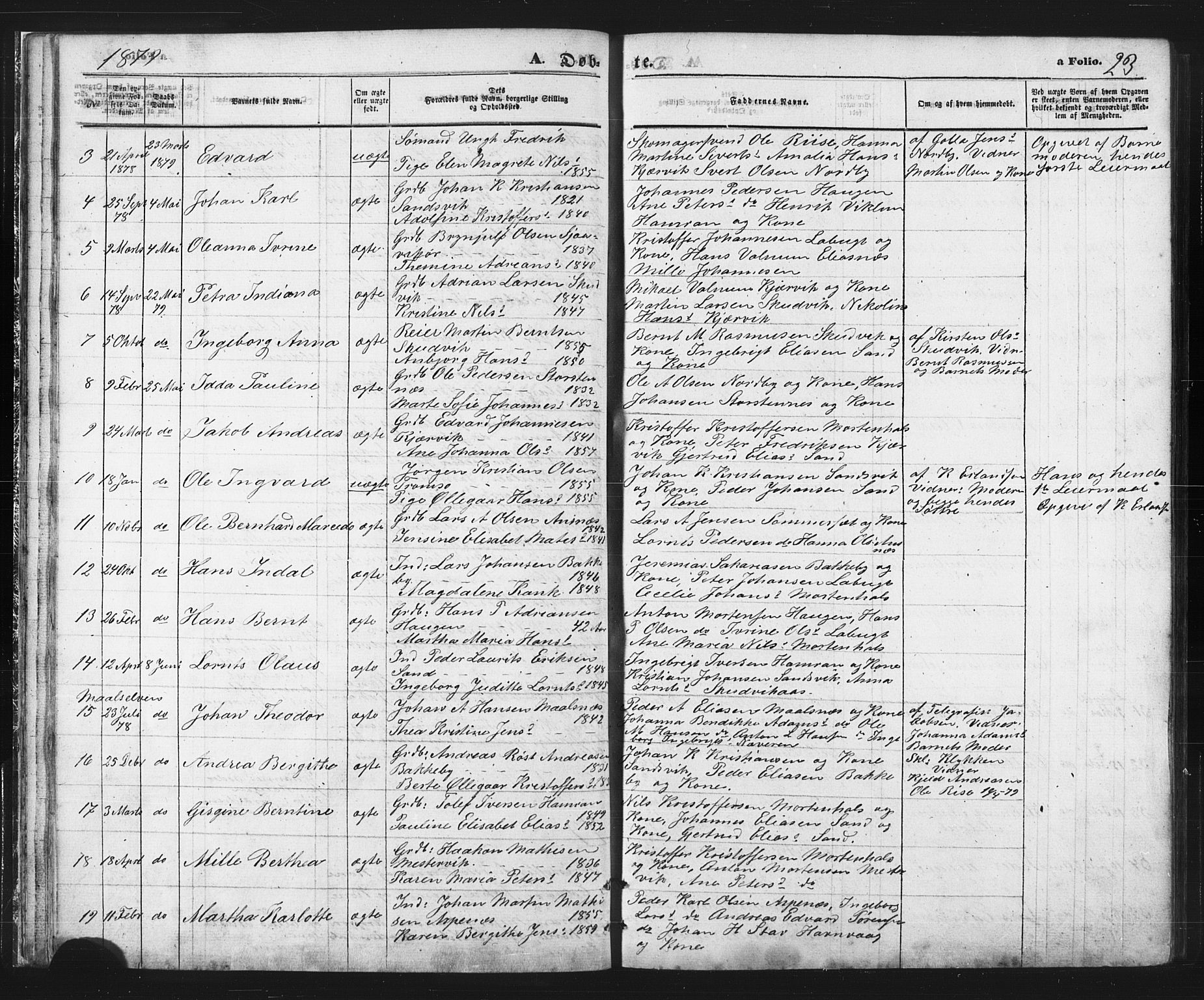 Balsfjord sokneprestembete, AV/SATØ-S-1303/G/Gab/L0002klokker: Klokkerbok nr. 2, 1870-1886, s. 23