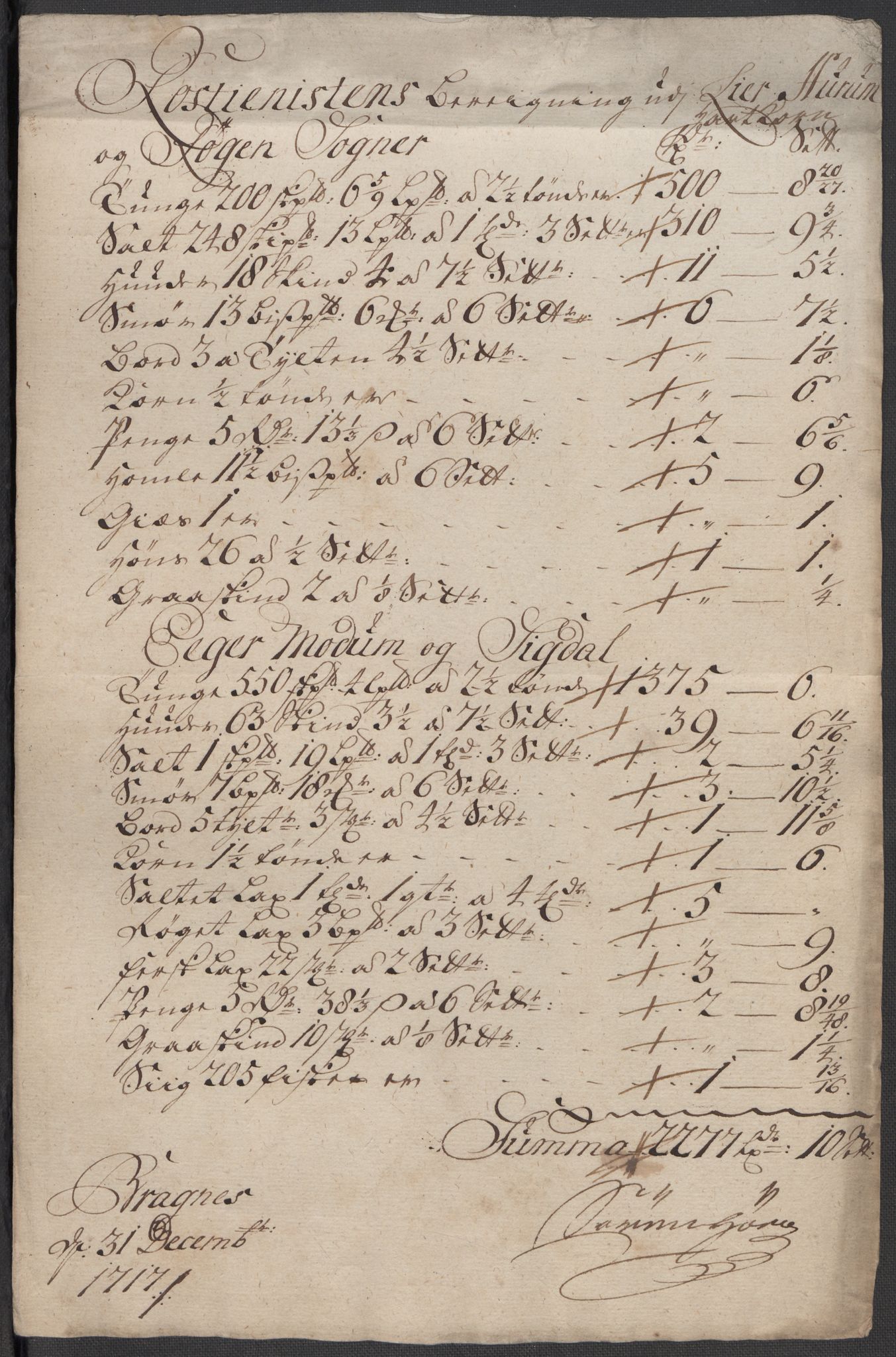 Rentekammeret inntil 1814, Reviderte regnskaper, Fogderegnskap, AV/RA-EA-4092/R31/L1711: Fogderegnskap Hurum, Røyken, Eiker, Lier og Buskerud, 1717, s. 139