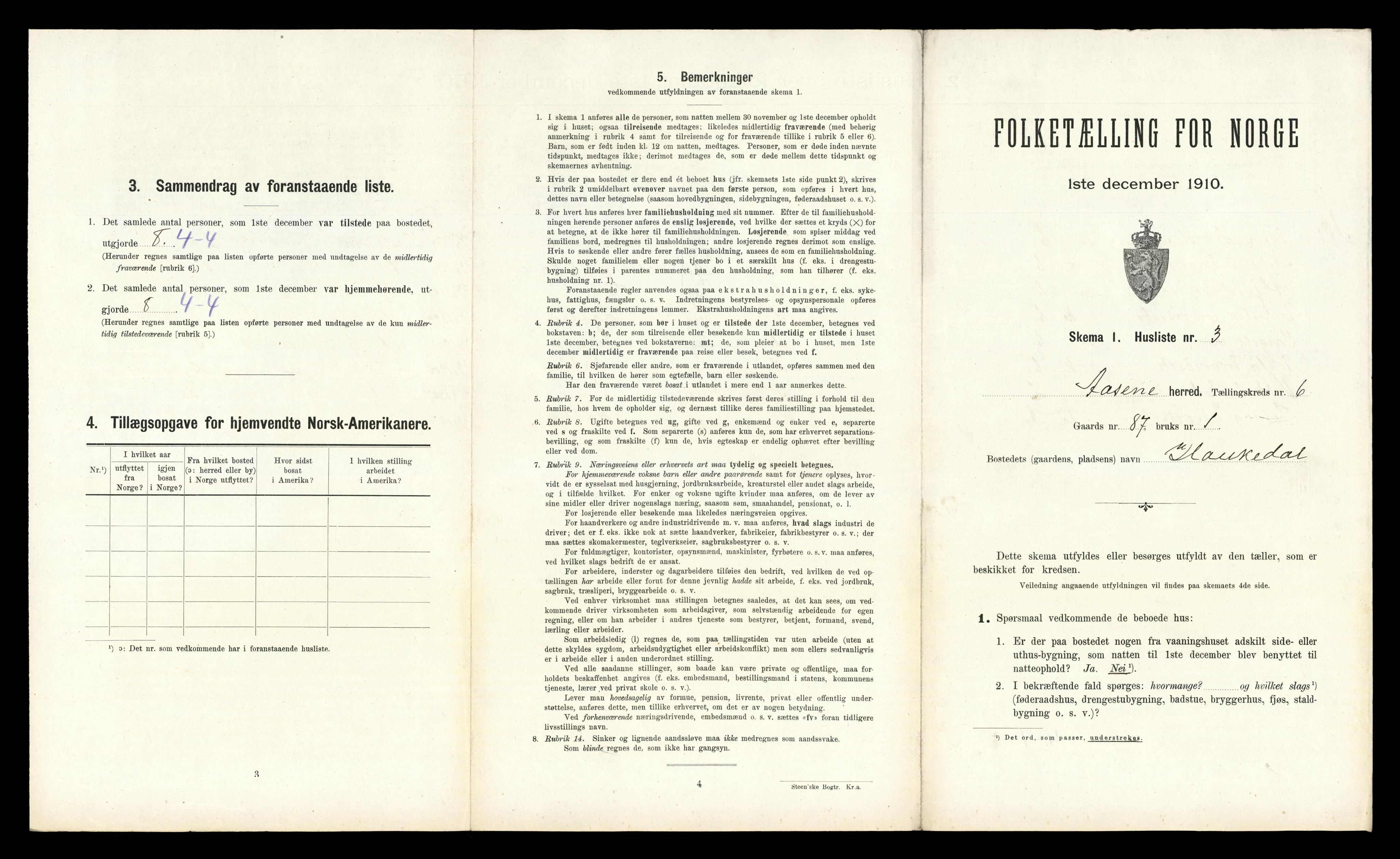RA, Folketelling 1910 for 1255 Åsane herred, 1910, s. 327