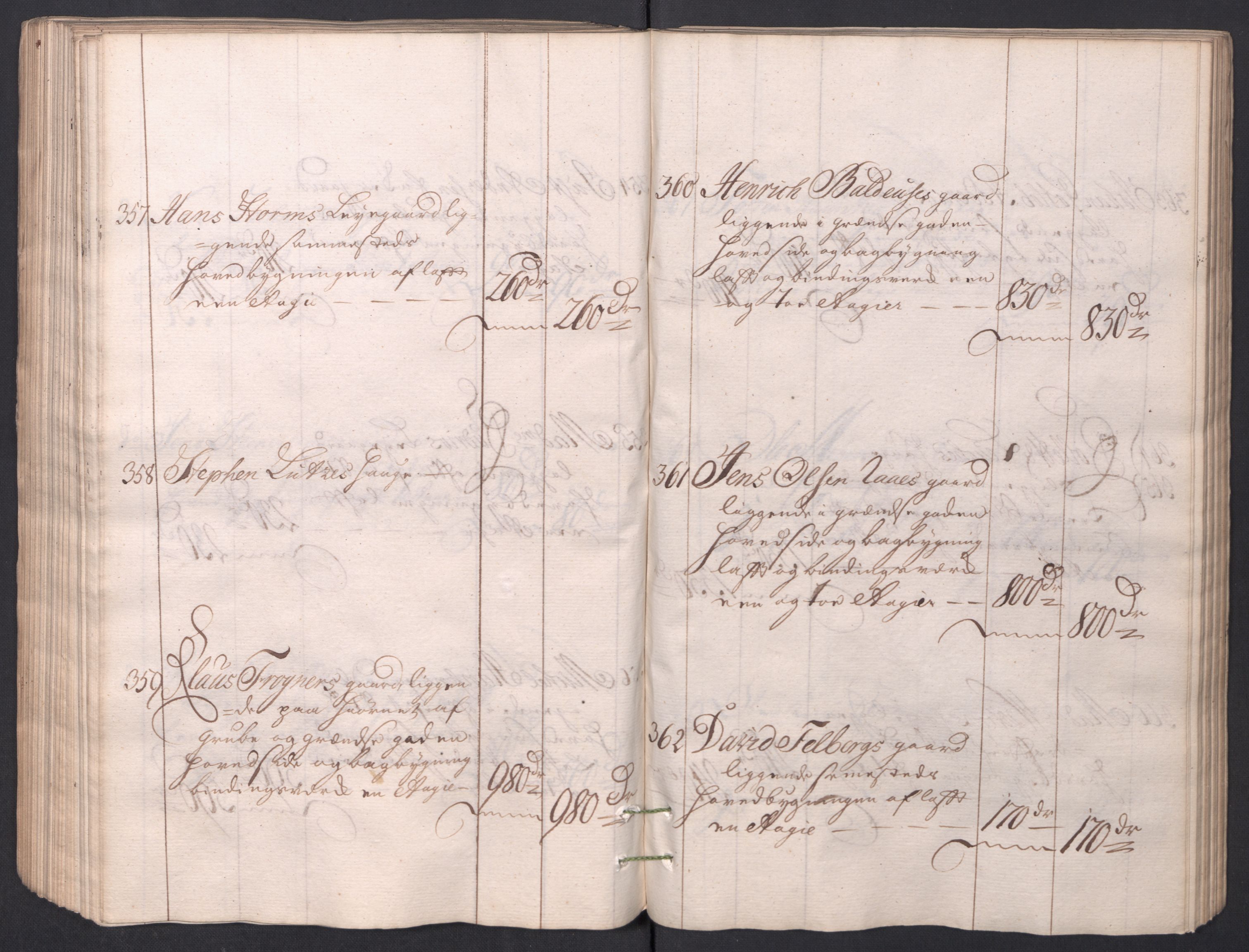 Kristiania stiftamt, AV/SAO-A-10386/I/Ia/L0001/0002: Branntakster / Christiania, 1766-1767