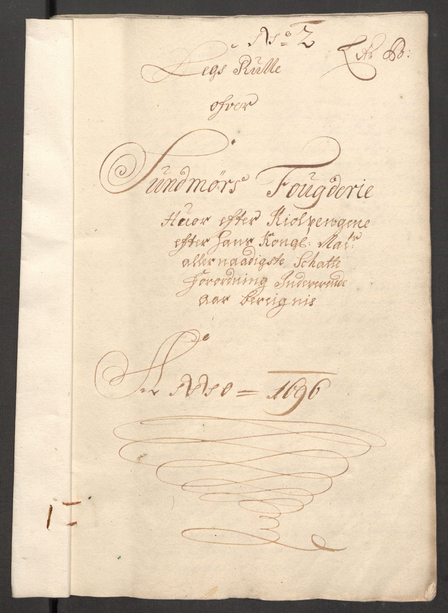 Rentekammeret inntil 1814, Reviderte regnskaper, Fogderegnskap, AV/RA-EA-4092/R54/L3556: Fogderegnskap Sunnmøre, 1696-1698, s. 32