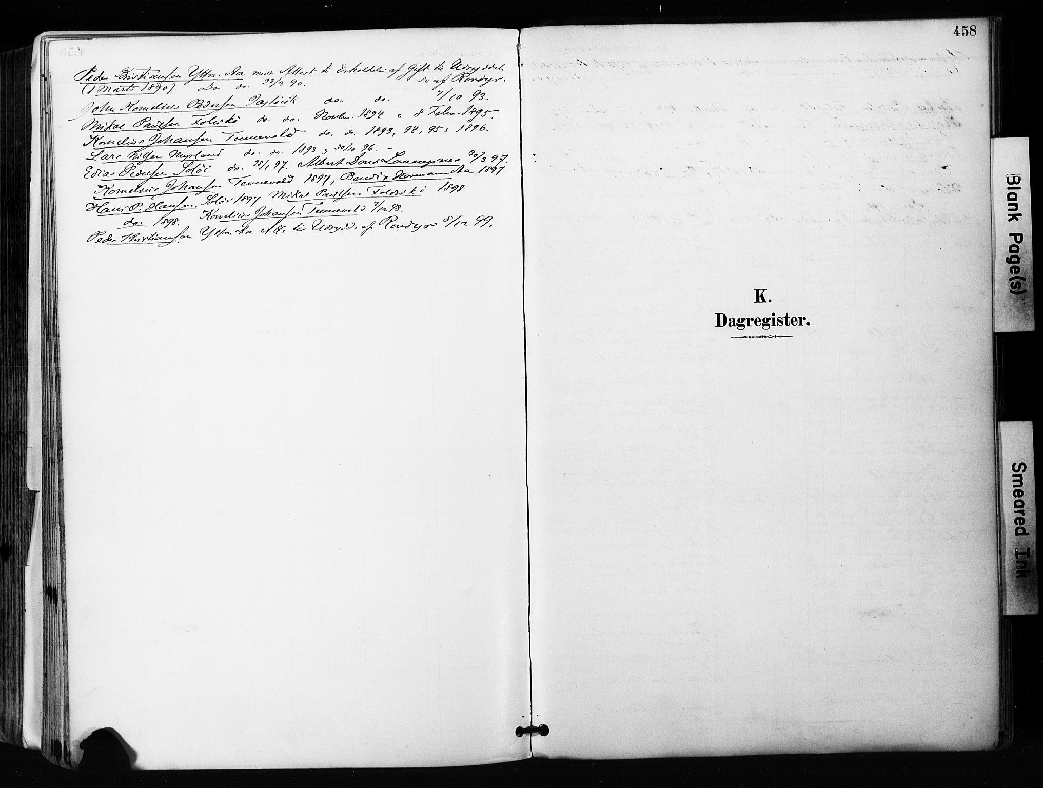 Ibestad sokneprestembete, AV/SATØ-S-0077/H/Ha/Haa/L0012kirke: Ministerialbok nr. 12, 1890-1900, s. 458