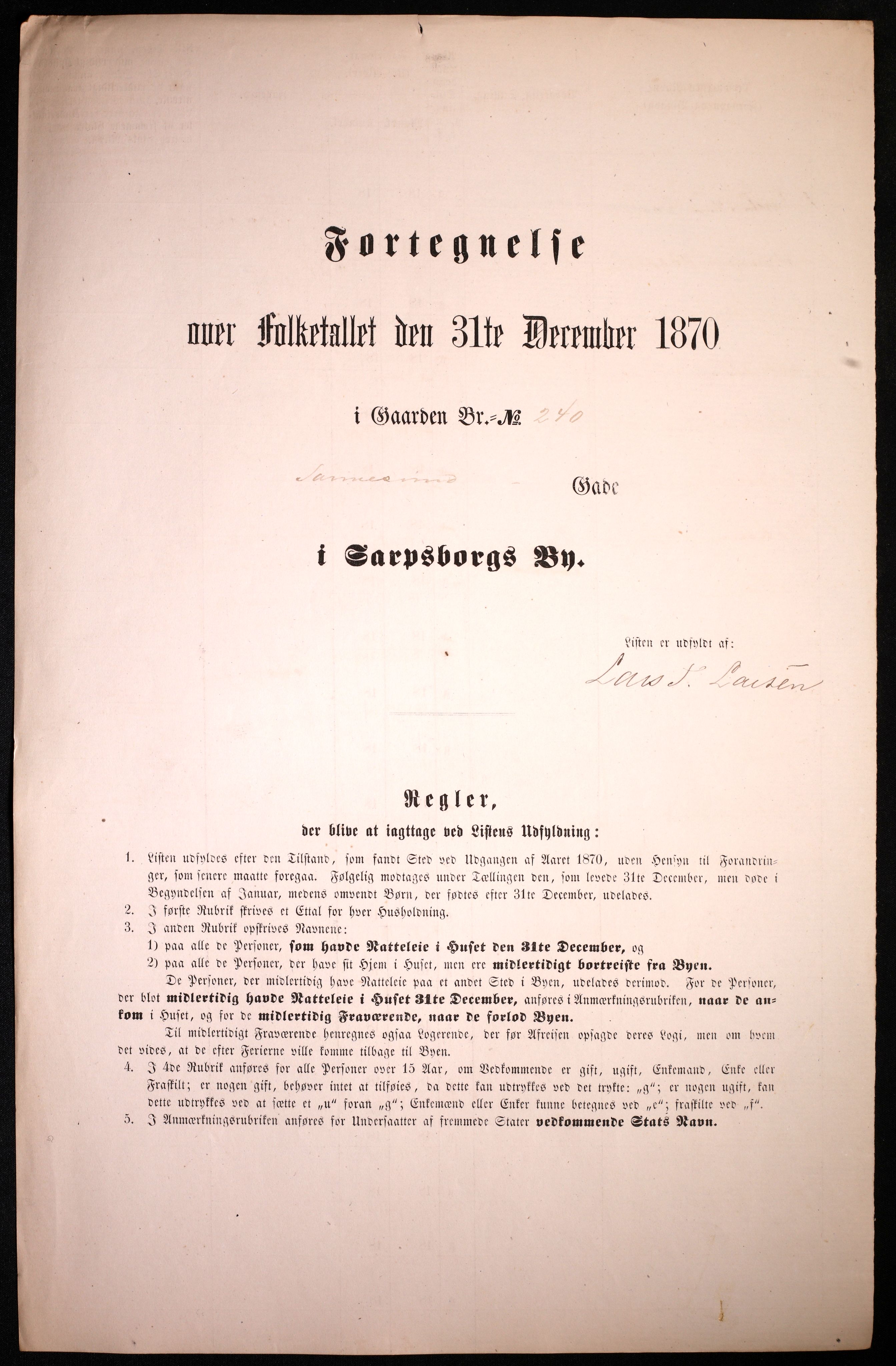 RA, Folketelling 1870 for 0102 Sarpsborg kjøpstad, 1870, s. 133