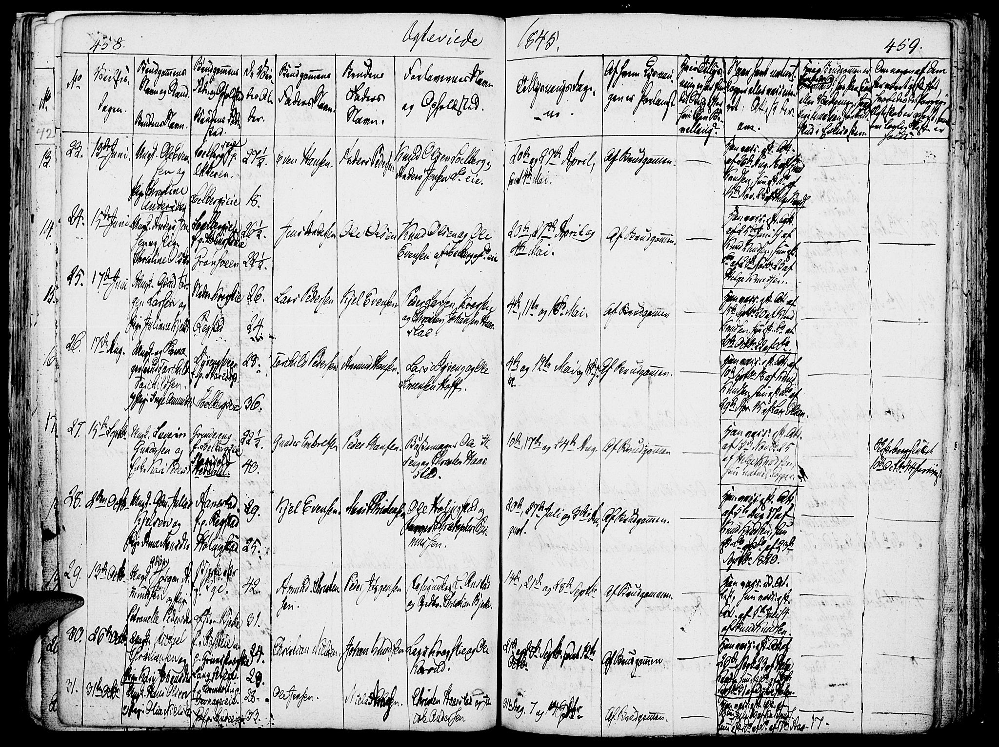 Løten prestekontor, AV/SAH-PREST-022/K/Ka/L0006: Ministerialbok nr. 6, 1832-1849, s. 458-459