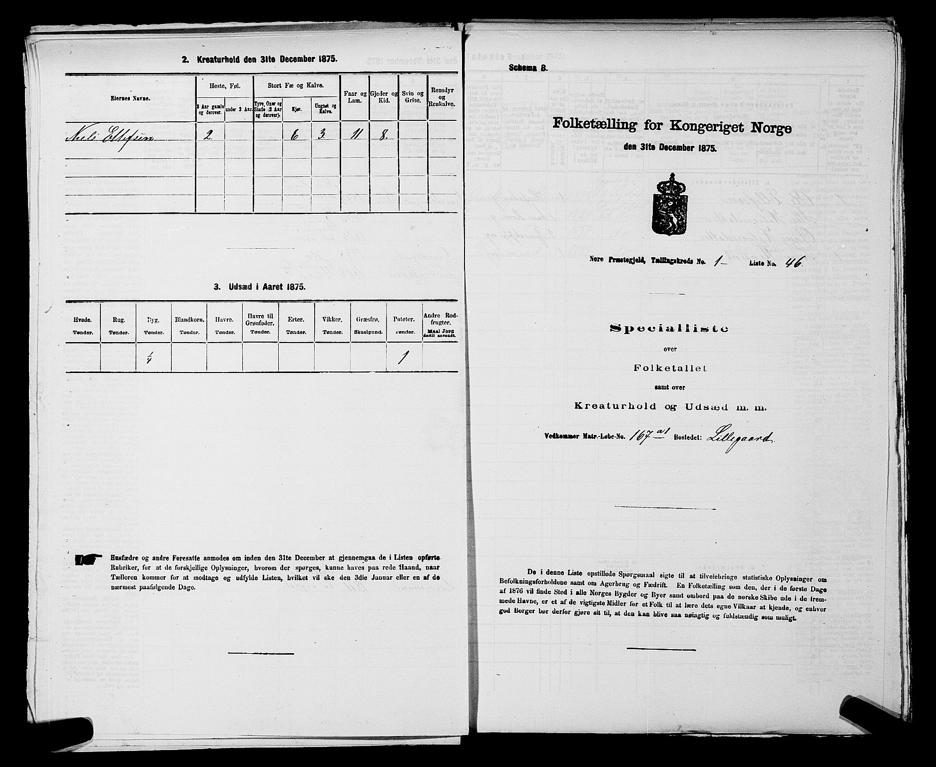 SAKO, Folketelling 1875 for 0633P Nore prestegjeld, 1875, s. 141