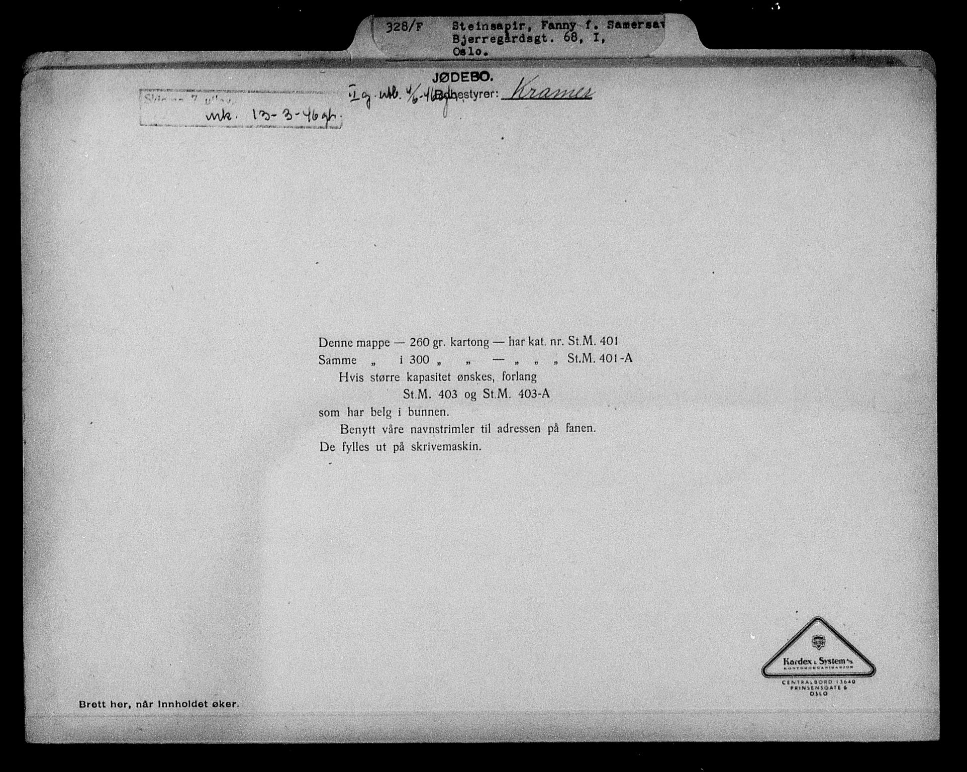 Justisdepartementet, Tilbakeføringskontoret for inndratte formuer, RA/S-1564/H/Hc/Hcc/L0983: --, 1945-1947, s. 12