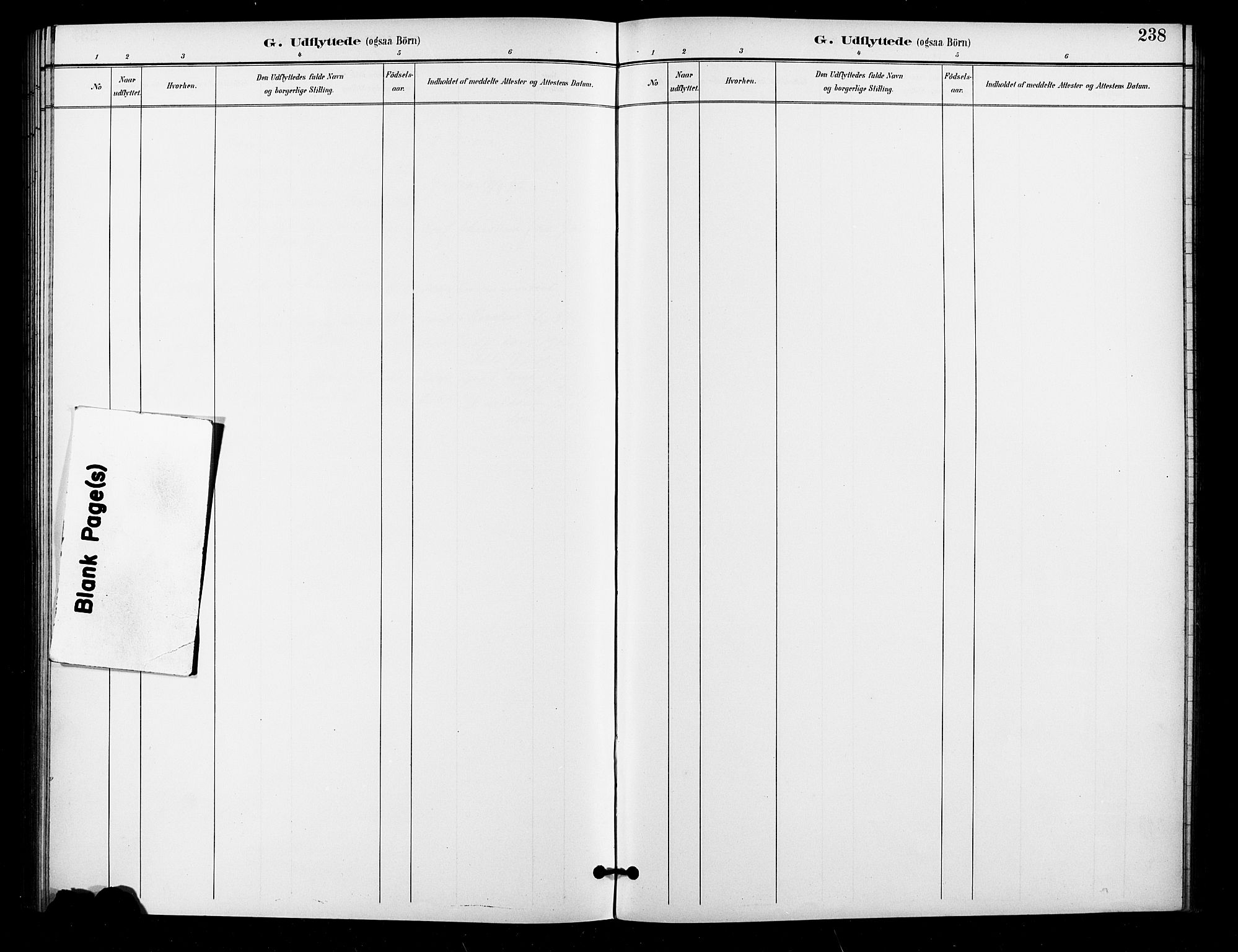 Grønland prestekontor Kirkebøker, SAO/A-10848/F/Fa/L0011: Ministerialbok nr. 11, 1892-1907, s. 238