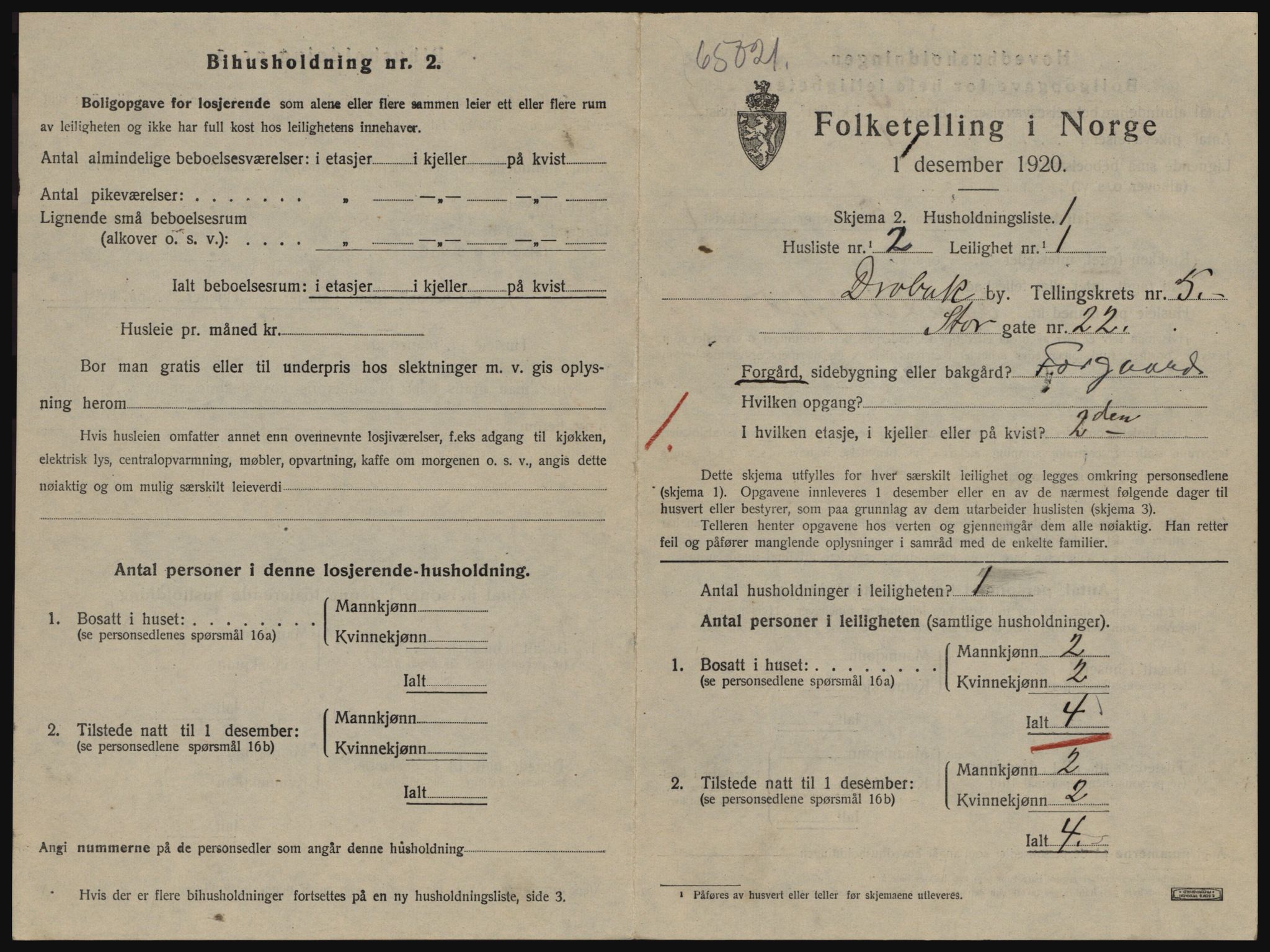 SAO, Folketelling 1920 for 0203 Drøbak kjøpstad, 1920, s. 1417