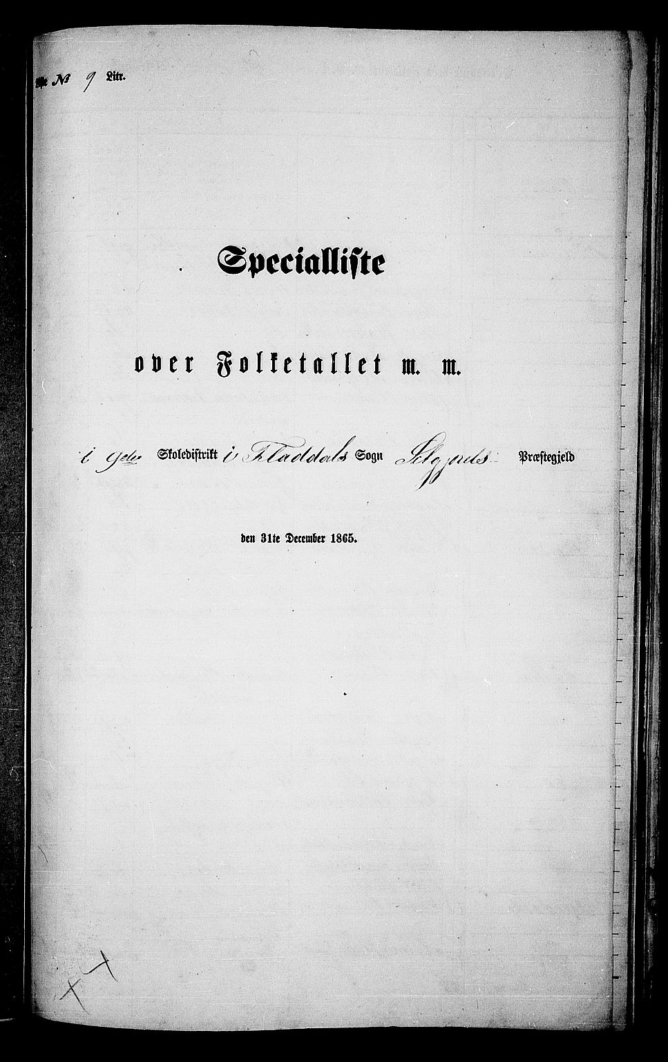 RA, Folketelling 1865 for 0828P Seljord prestegjeld, 1865, s. 121