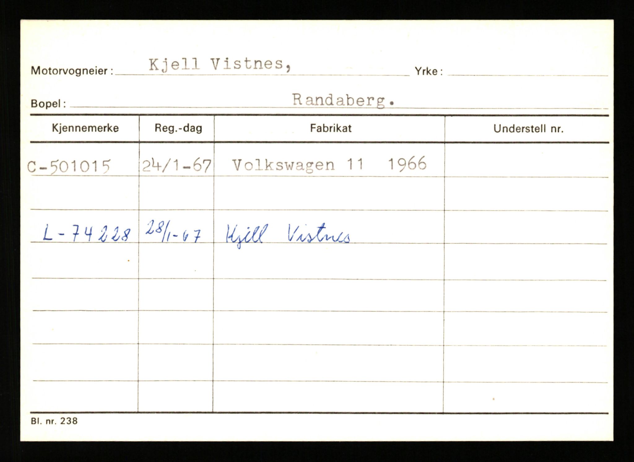 Stavanger trafikkstasjon, SAST/A-101942/0/G/L0012: Registreringsnummer: 363571 - 800000, 1930-1971, s. 321