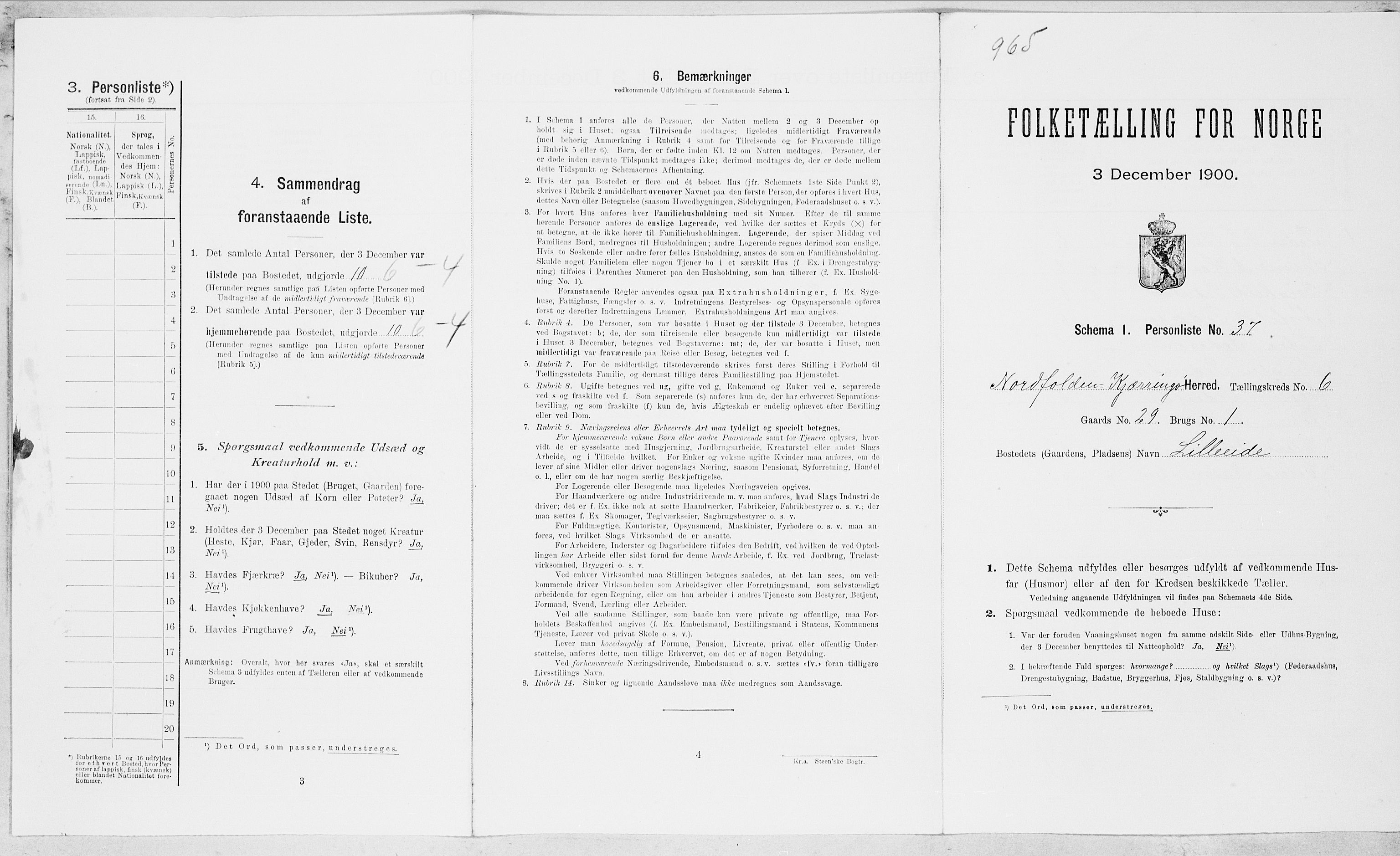 SAT, Folketelling 1900 for 1846 Nordfold-Kjerringøy herred, 1900, s. 642