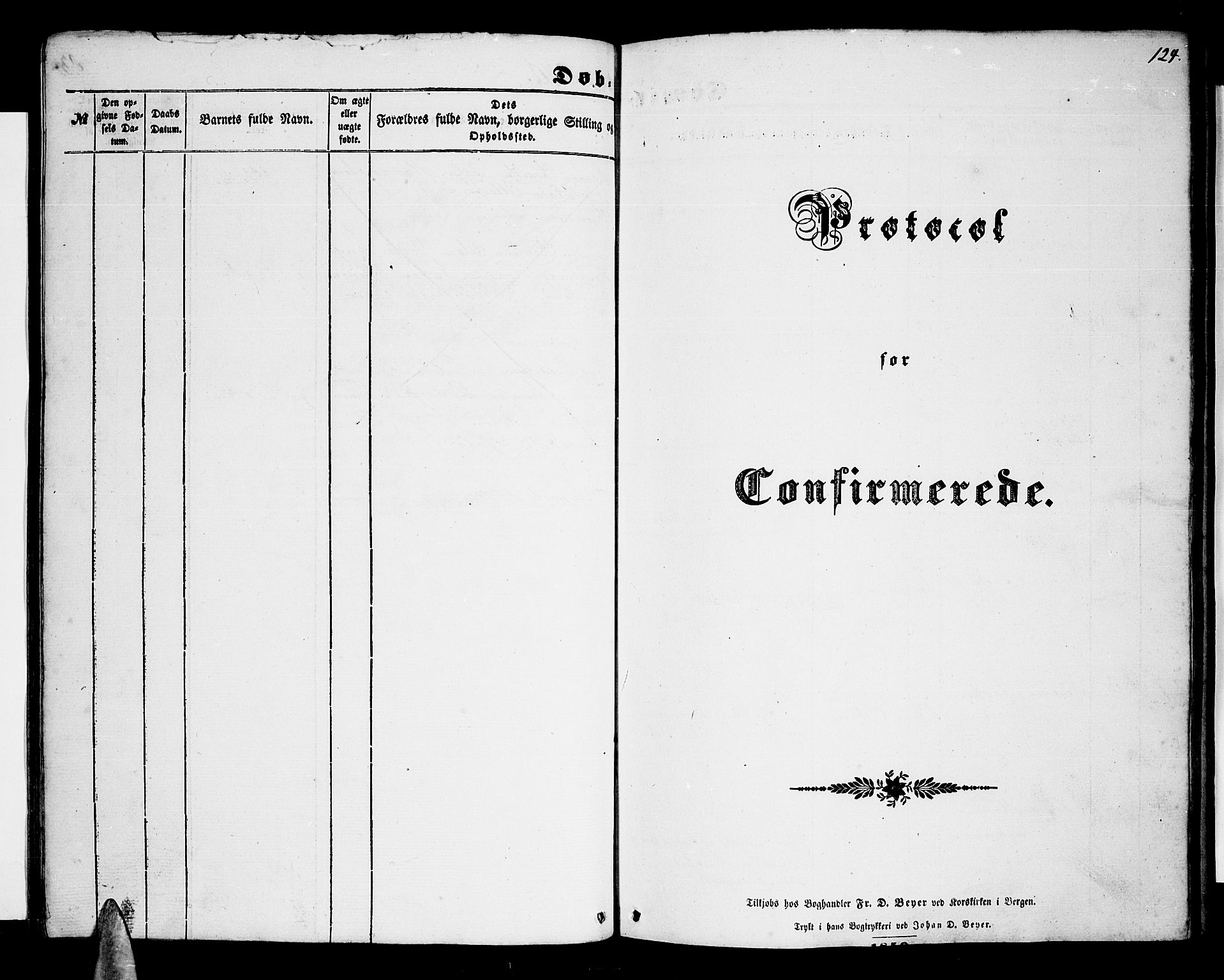 Ministerialprotokoller, klokkerbøker og fødselsregistre - Nordland, SAT/A-1459/876/L1102: Klokkerbok nr. 876C01, 1852-1886, s. 124