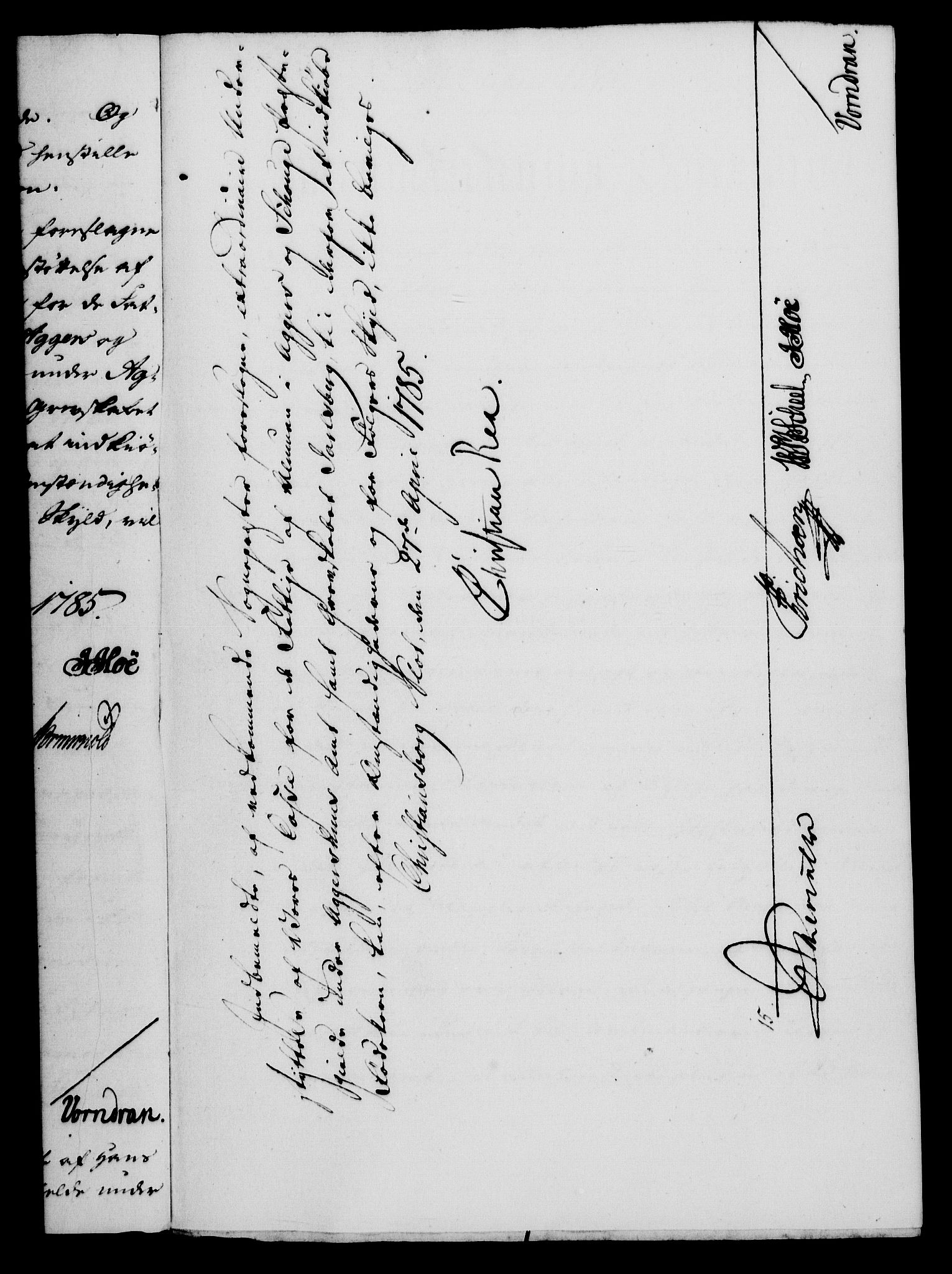 Rentekammeret, Kammerkanselliet, RA/EA-3111/G/Gf/Gfa/L0067: Norsk relasjons- og resolusjonsprotokoll (merket RK 52.67), 1785, s. 369