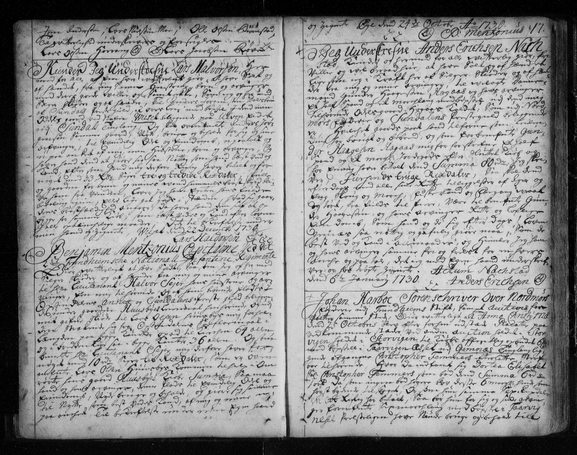 Nordmøre sorenskriveri, SAT/A-4132/1/2/2Ca/L0003: Pantebok nr. 1a, 1731-1740, s. 17