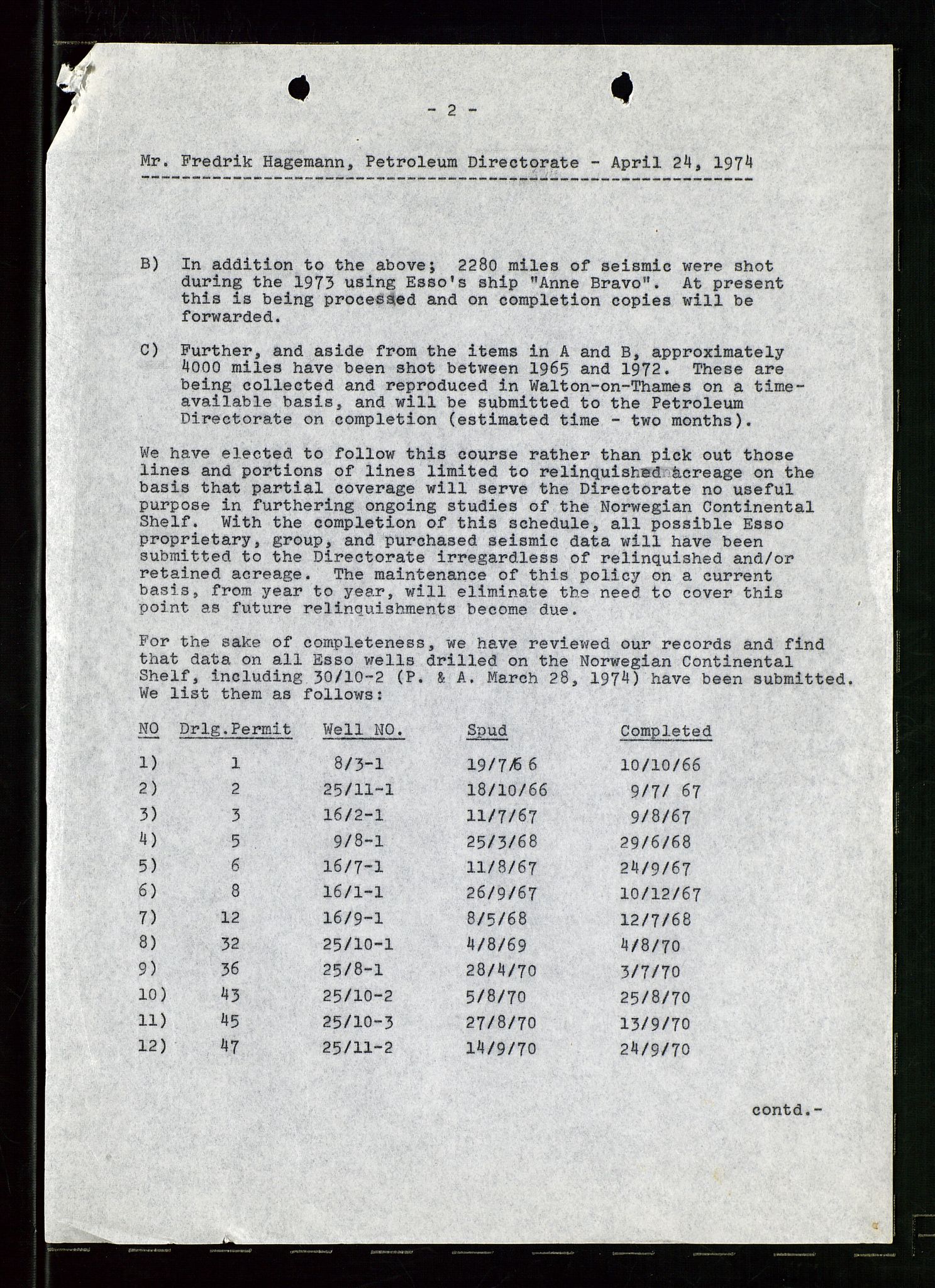 Pa 1512 - Esso Exploration and Production Norway Inc., AV/SAST-A-101917/E/Ea/L0016: Sak og korrespondanse, 1965-1974, s. 4