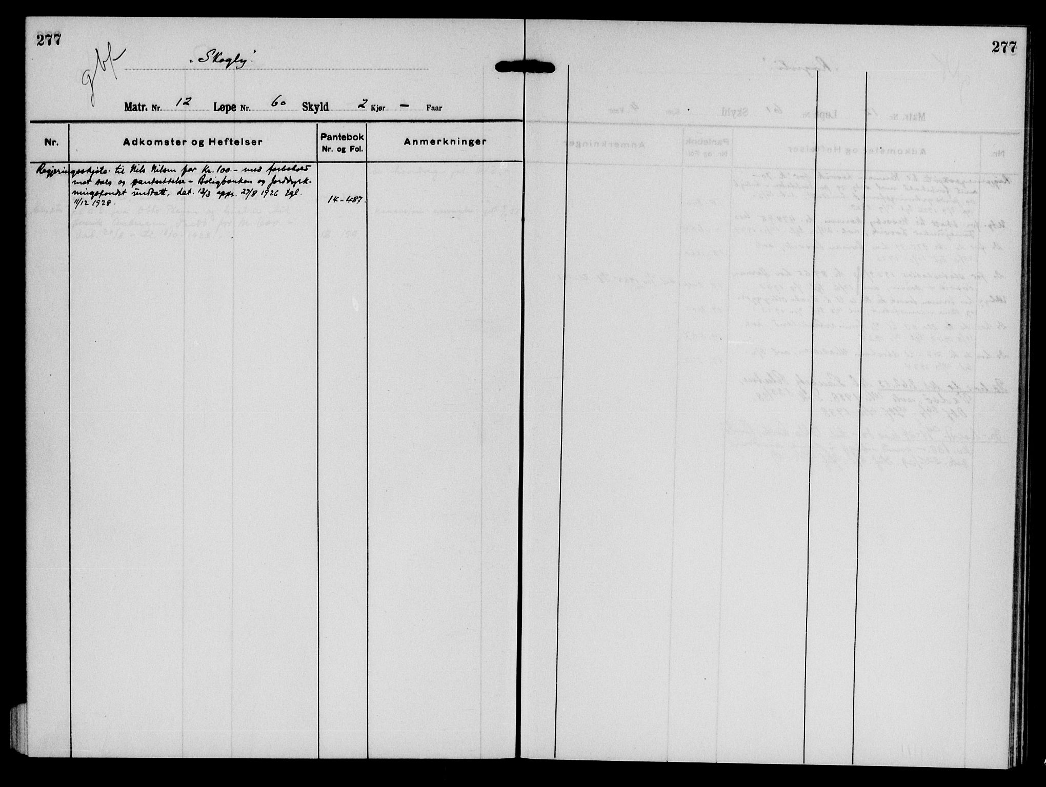 Tana fogderi/sorenskriveri, AV/SATØ-S-0058/I/Ia/Iac/L0016pantereg: Panteregister nr. 16, s. 277