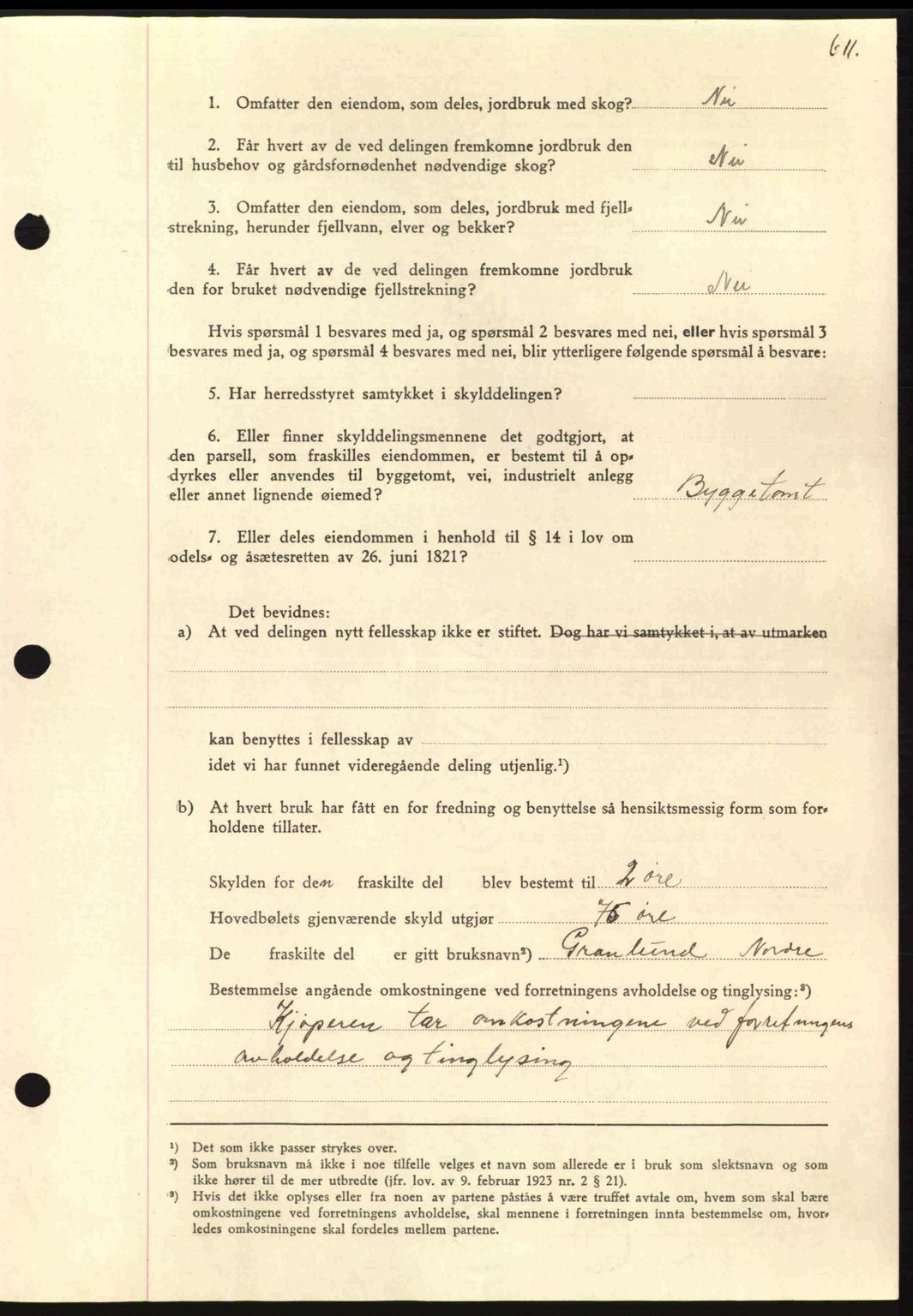 Nordmøre sorenskriveri, SAT/A-4132/1/2/2Ca: Pantebok nr. A96, 1943-1944, Dagboknr: 2592/1943