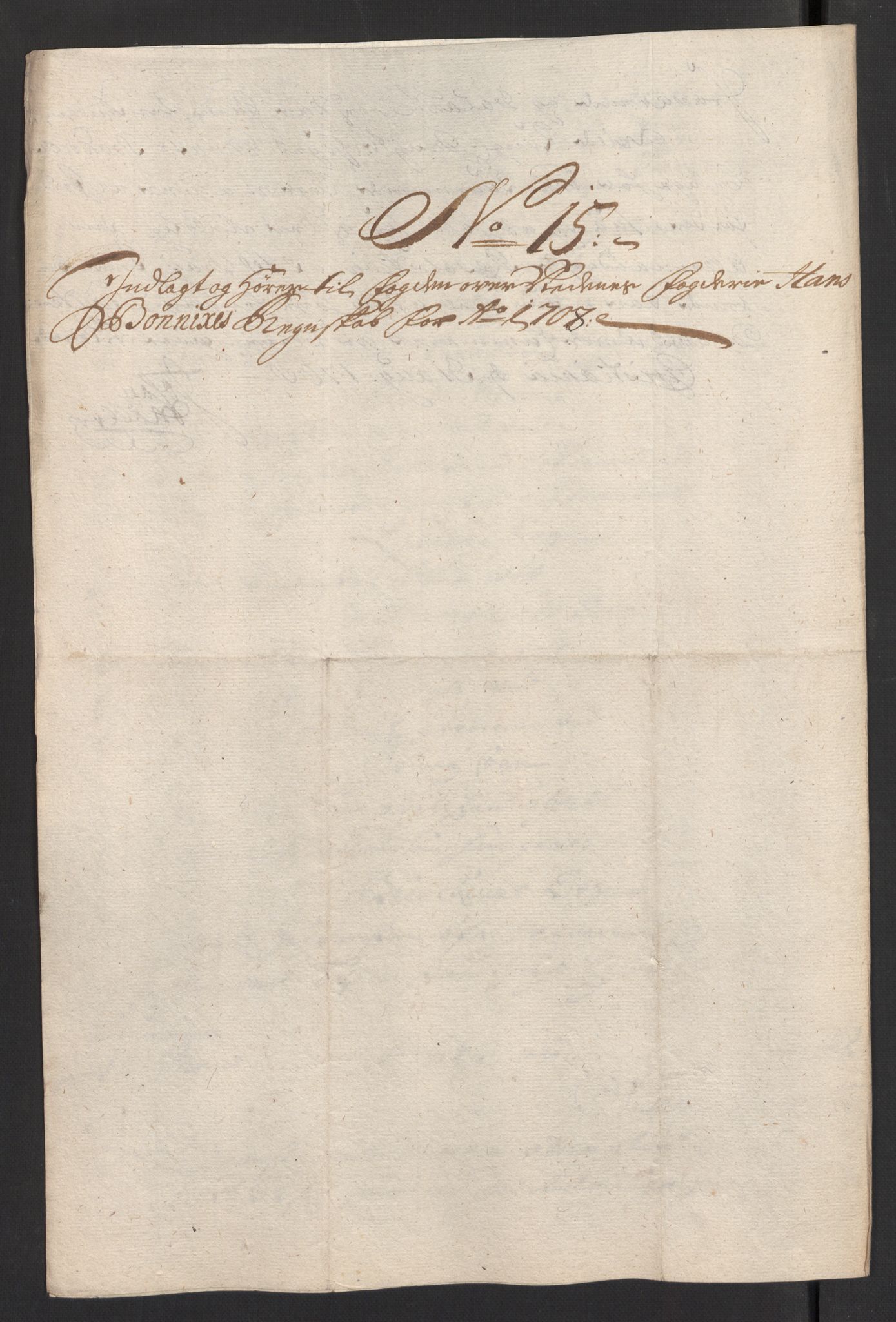 Rentekammeret inntil 1814, Reviderte regnskaper, Fogderegnskap, RA/EA-4092/R39/L2318: Fogderegnskap Nedenes, 1706-1709, s. 298