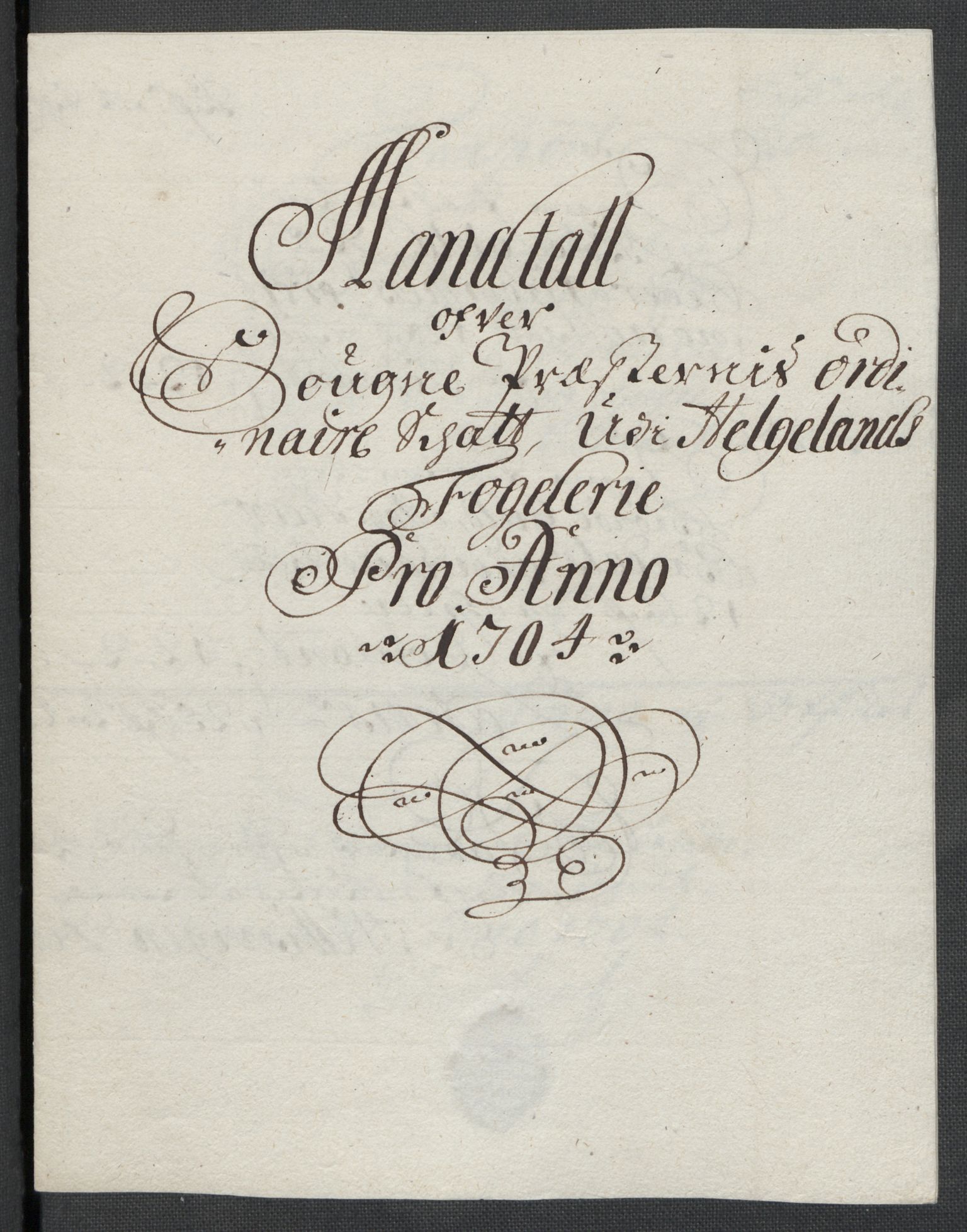 Rentekammeret inntil 1814, Reviderte regnskaper, Fogderegnskap, AV/RA-EA-4092/R65/L4508: Fogderegnskap Helgeland, 1702-1705, s. 325