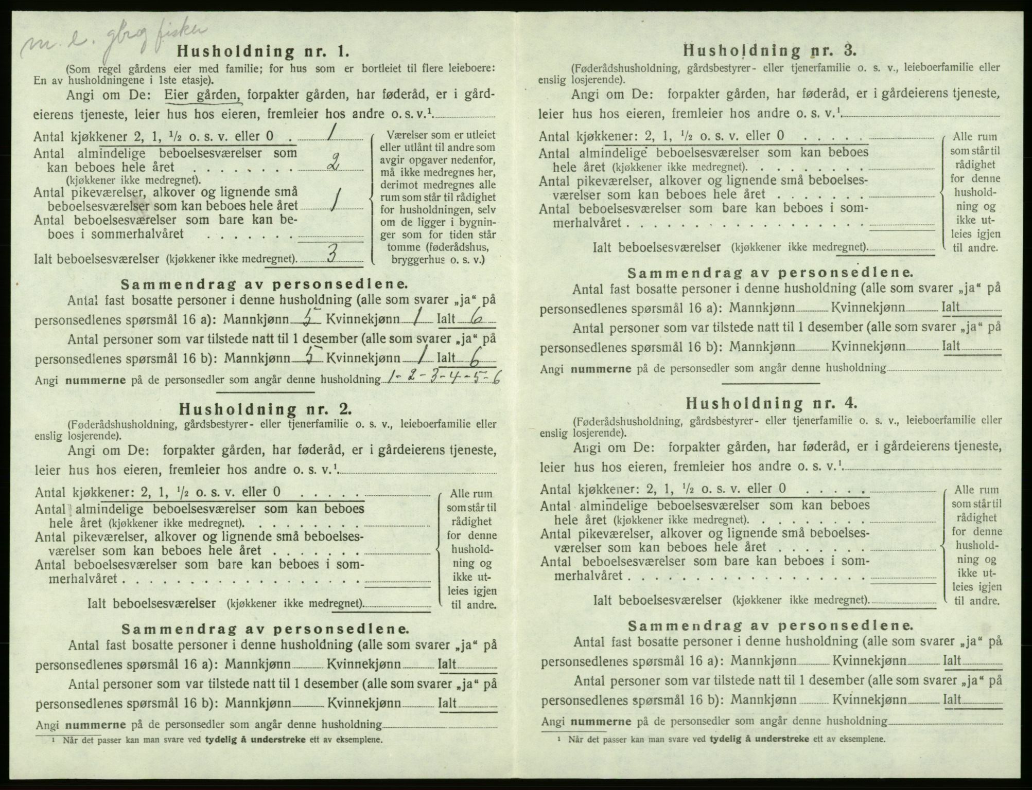 SAB, Folketelling 1920 for 1218 Moster herred, 1920, s. 137