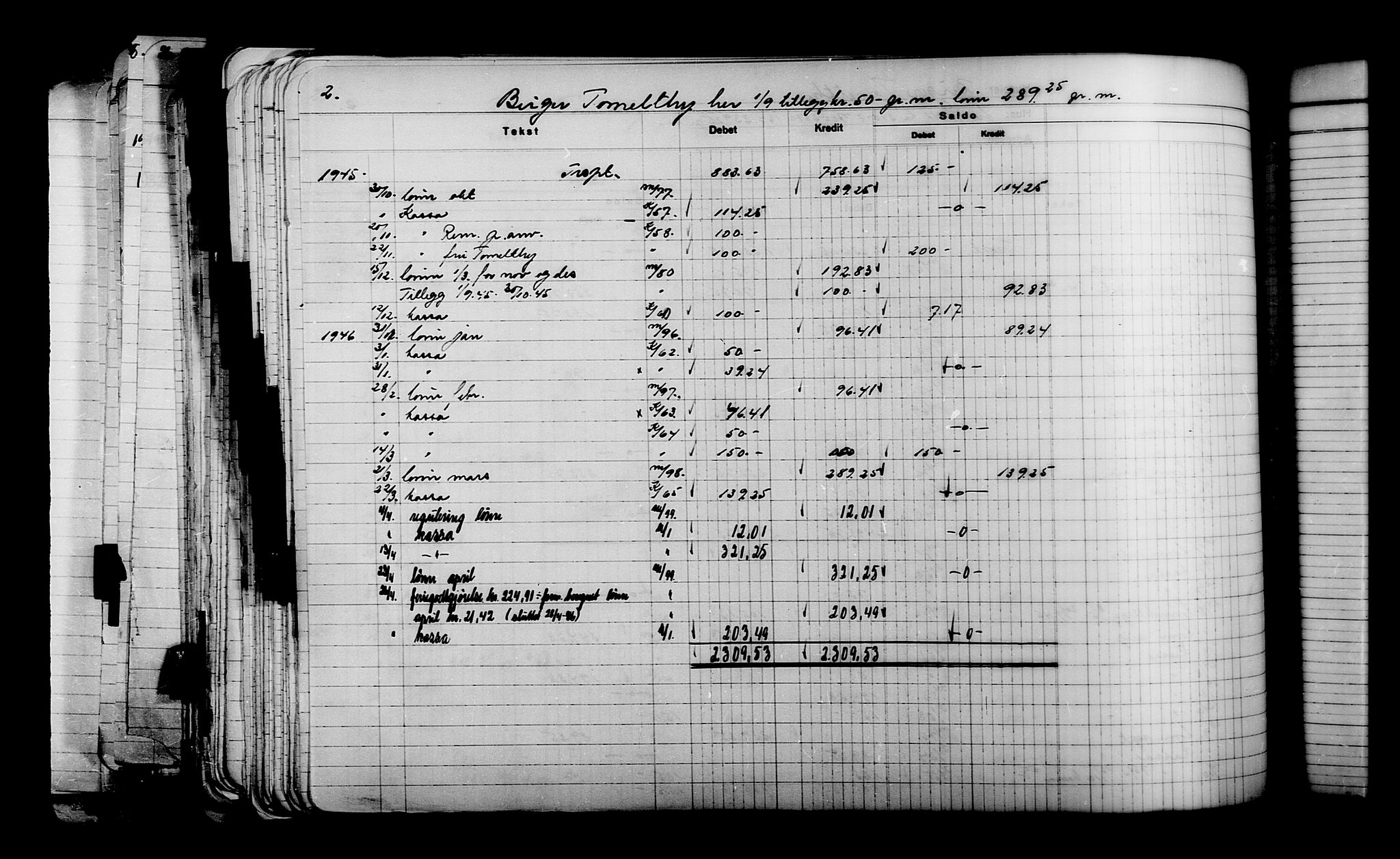 Krigsskadetrygdene for bygninger og løsøre, RA/S-1548/V/L0045: Kristiansund. Skadeprotokoll. Reskontro. negativ, 1940-1945