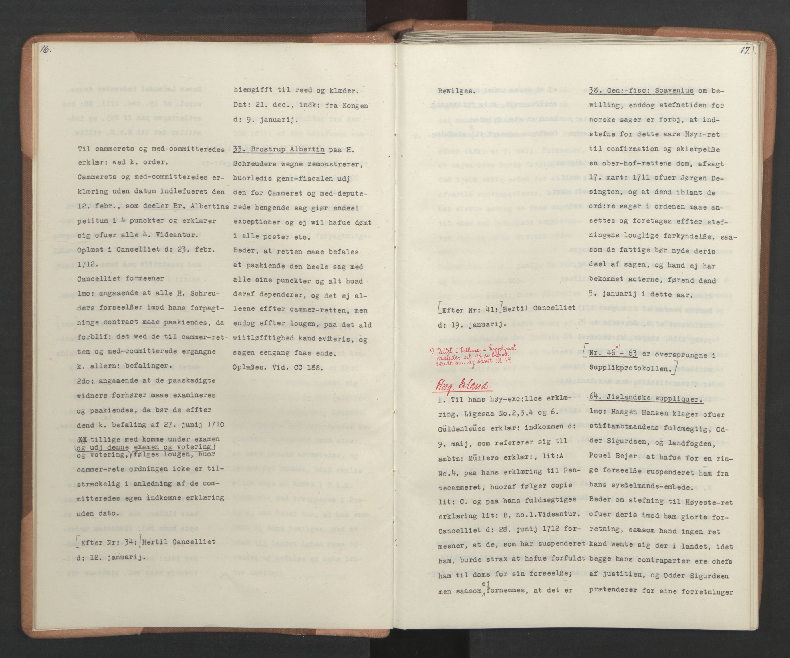 Avskriftsamlingen, RA/EA-4022/F/Fa/L0079: Supplikker, 1712-1713, s. 12