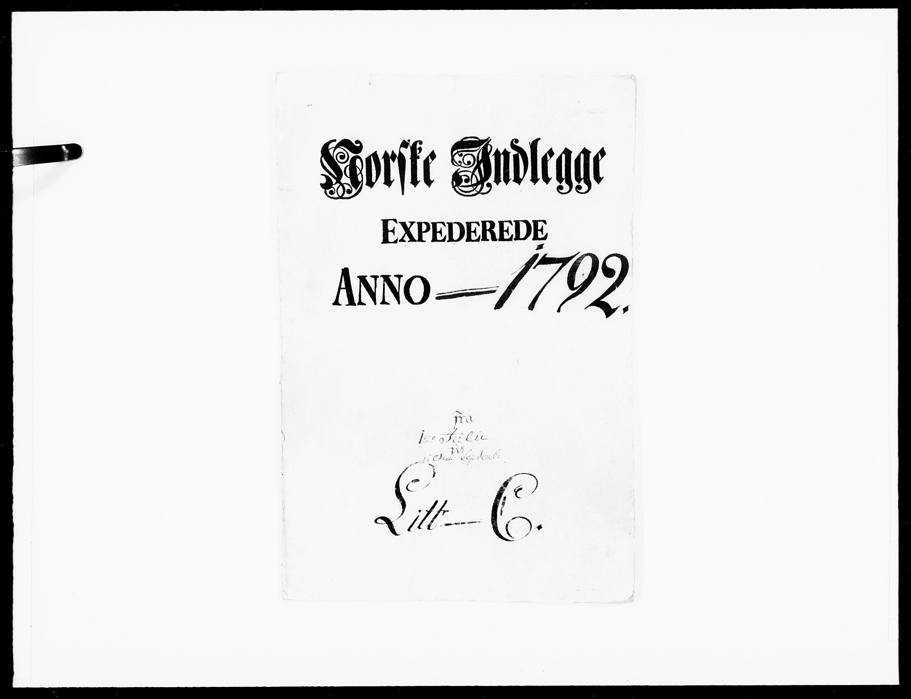 Danske Kanselli 1572-1799, AV/RA-EA-3023/F/Fc/Fcc/Fcca/L0290: Norske innlegg 1572-1799, 1792, s. 1
