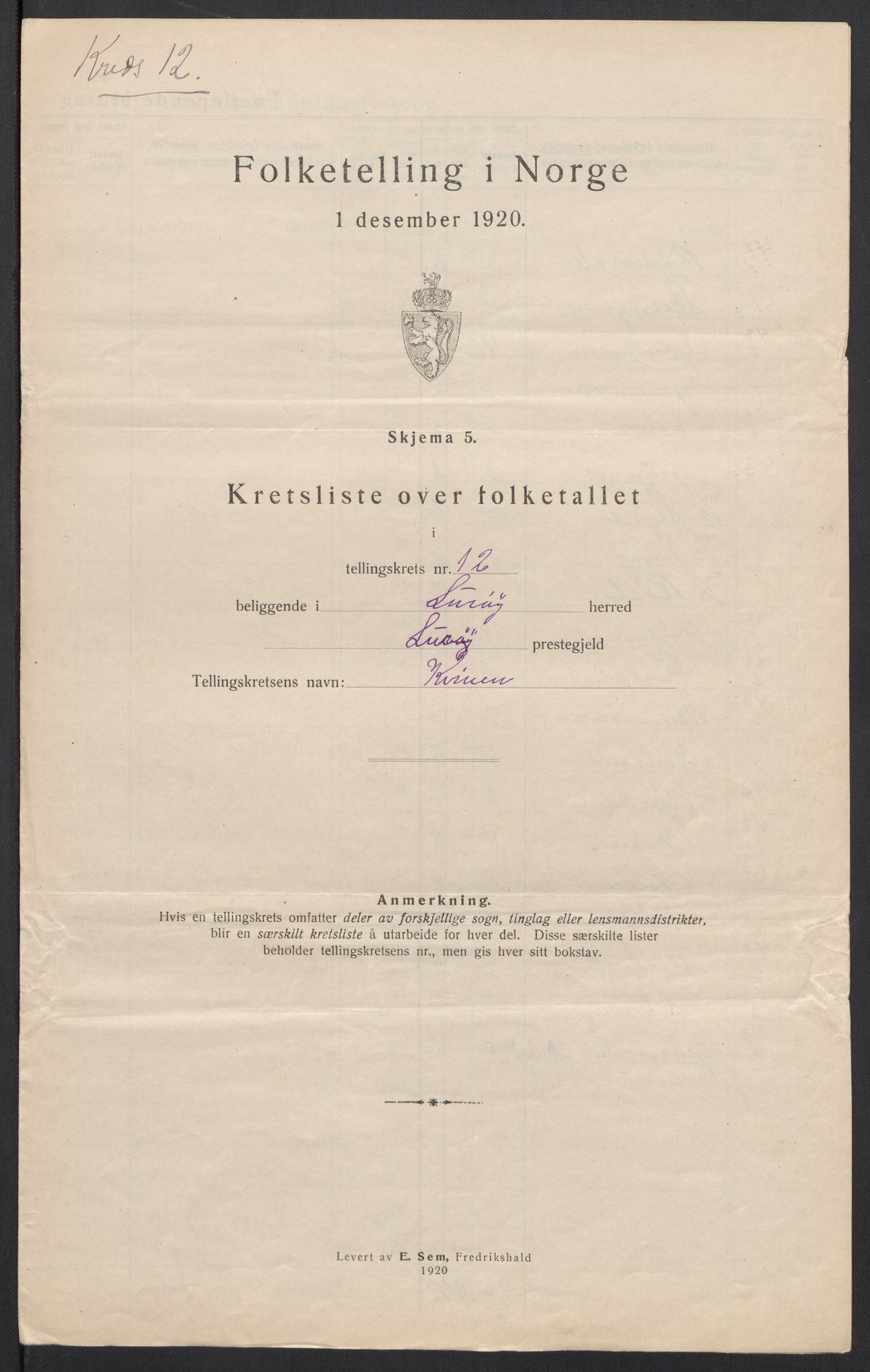 SAT, Folketelling 1920 for 1834 Lurøy herred, 1920, s. 43