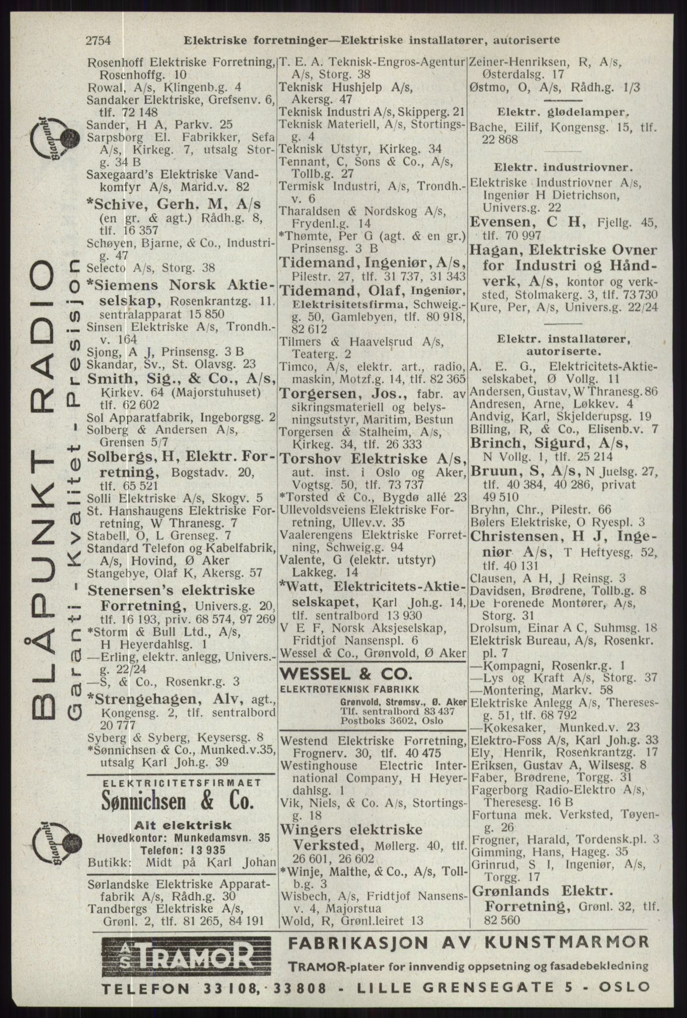 Kristiania/Oslo adressebok, PUBL/-, 1941, s. 2754