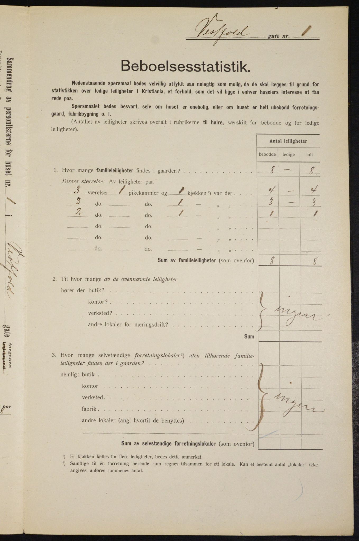 OBA, Kommunal folketelling 1.2.1912 for Kristiania, 1912, s. 122313