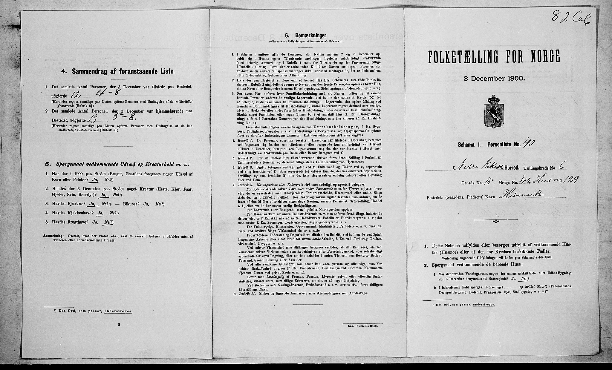 RA, Folketelling 1900 for 0625 Nedre Eiker herred, 1900, s. 779