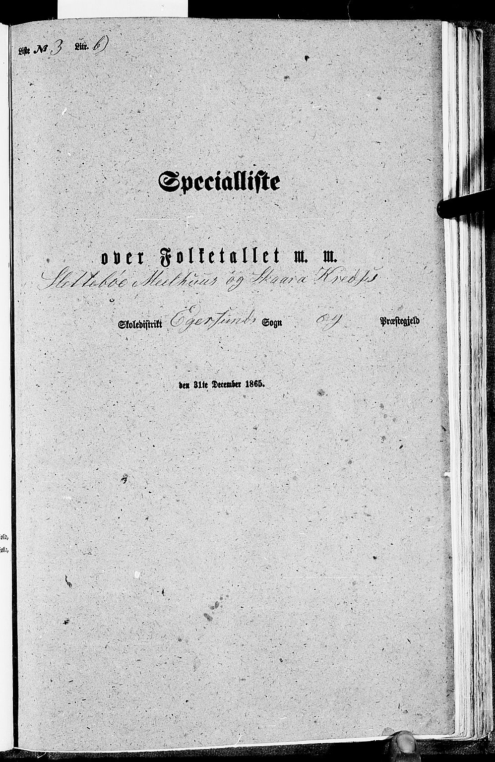 RA, Folketelling 1865 for 1116L Eigersund prestegjeld, Eigersund landsokn og Ogna sokn, 1865, s. 69
