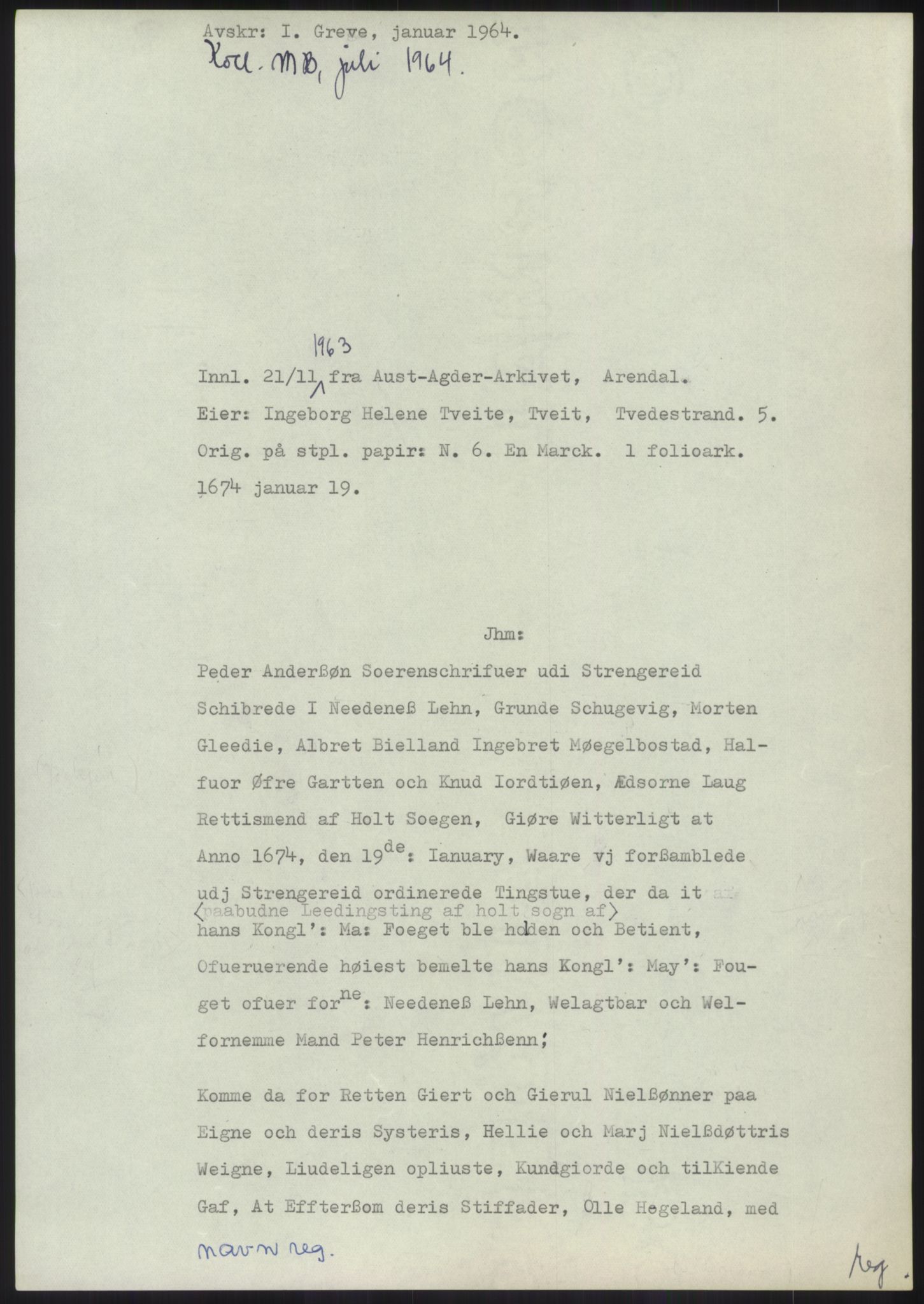 Samlinger til kildeutgivelse, Diplomavskriftsamlingen, RA/EA-4053/H/Ha, s. 1020