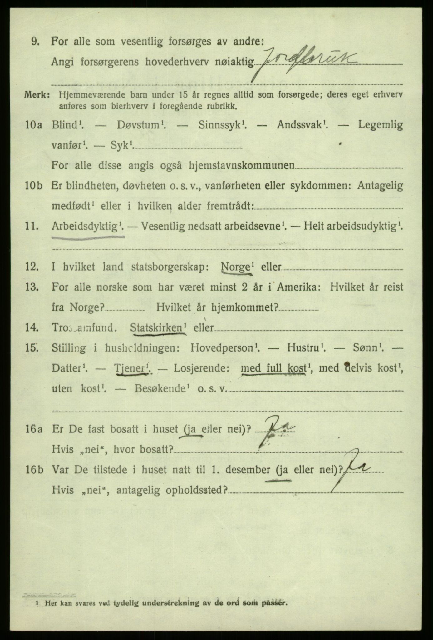 SAB, Folketelling 1920 for 1425 Hafslo herred, 1920, s. 4893