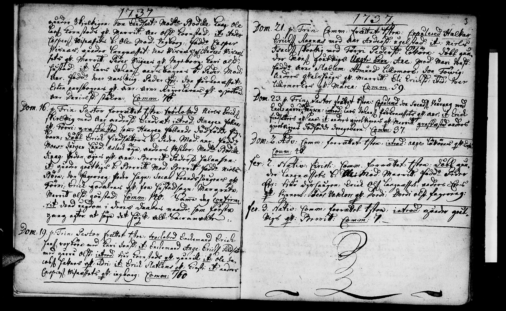 Ministerialprotokoller, klokkerbøker og fødselsregistre - Møre og Romsdal, AV/SAT-A-1454/570/L0827: Ministerialbok nr. 570A01, 1737-1749, s. 3