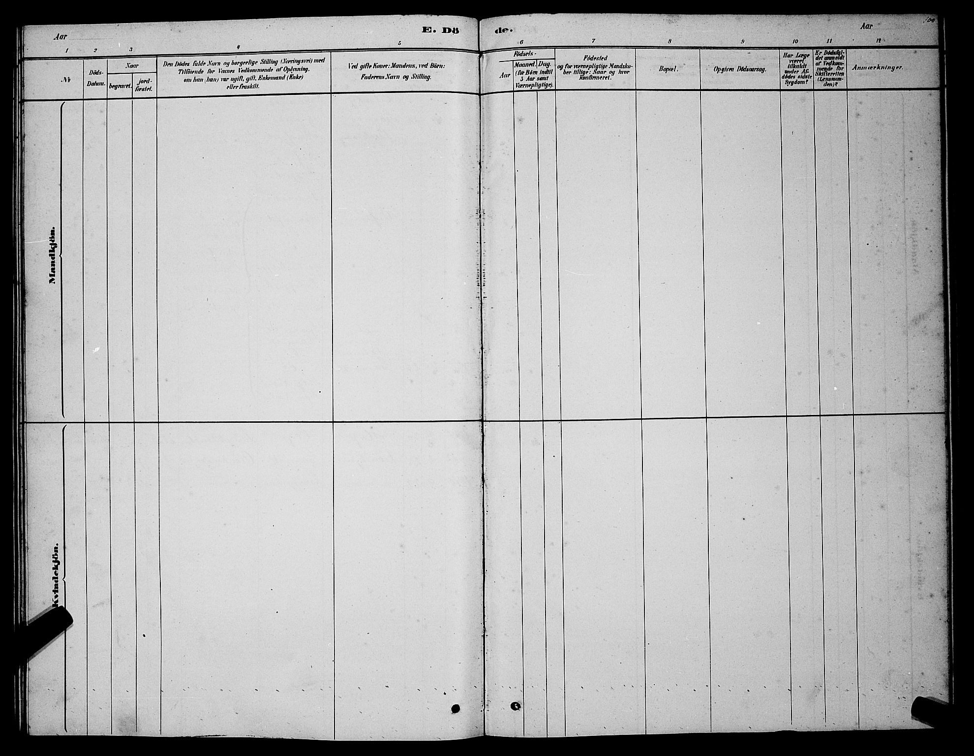 Tana sokneprestkontor, SATØ/S-1334/H/Hb/L0005klokker: Klokkerbok nr. 5, 1878-1891, s. 100