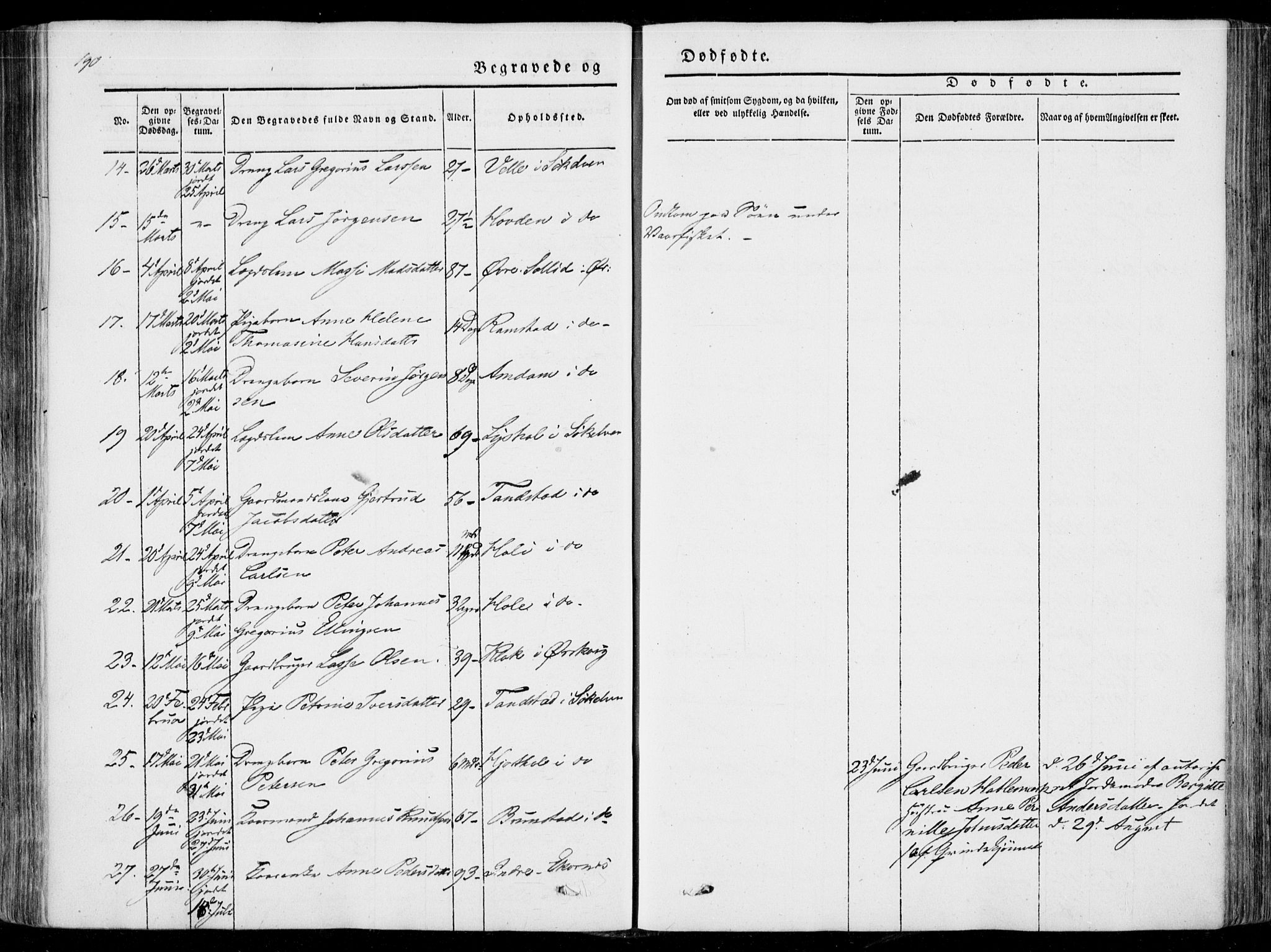 Ministerialprotokoller, klokkerbøker og fødselsregistre - Møre og Romsdal, SAT/A-1454/522/L0313: Ministerialbok nr. 522A08, 1852-1862, s. 190