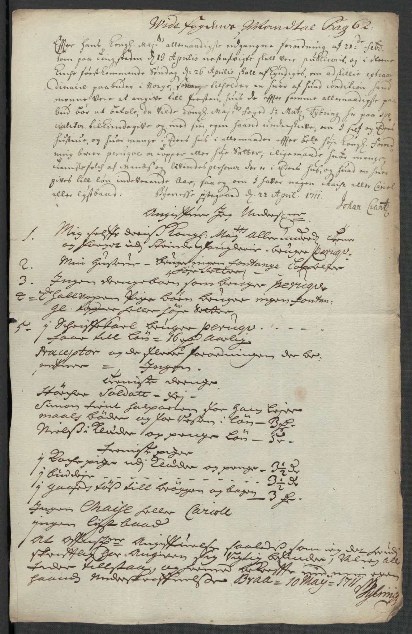 Rentekammeret inntil 1814, Reviderte regnskaper, Fogderegnskap, AV/RA-EA-4092/R61/L4112: Fogderegnskap Strinda og Selbu, 1711, s. 358