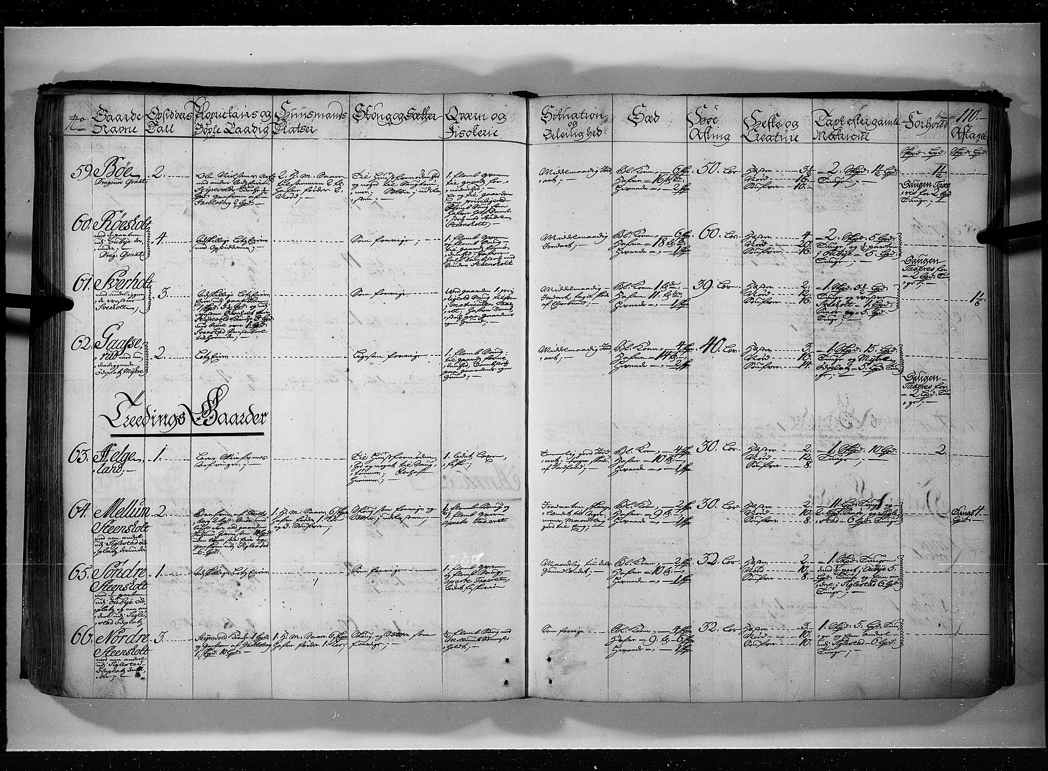 Rentekammeret inntil 1814, Realistisk ordnet avdeling, AV/RA-EA-4070/N/Nb/Nbf/L0115: Jarlsberg grevskap eksaminasjonsprotokoll, 1723, s. 109b-110a