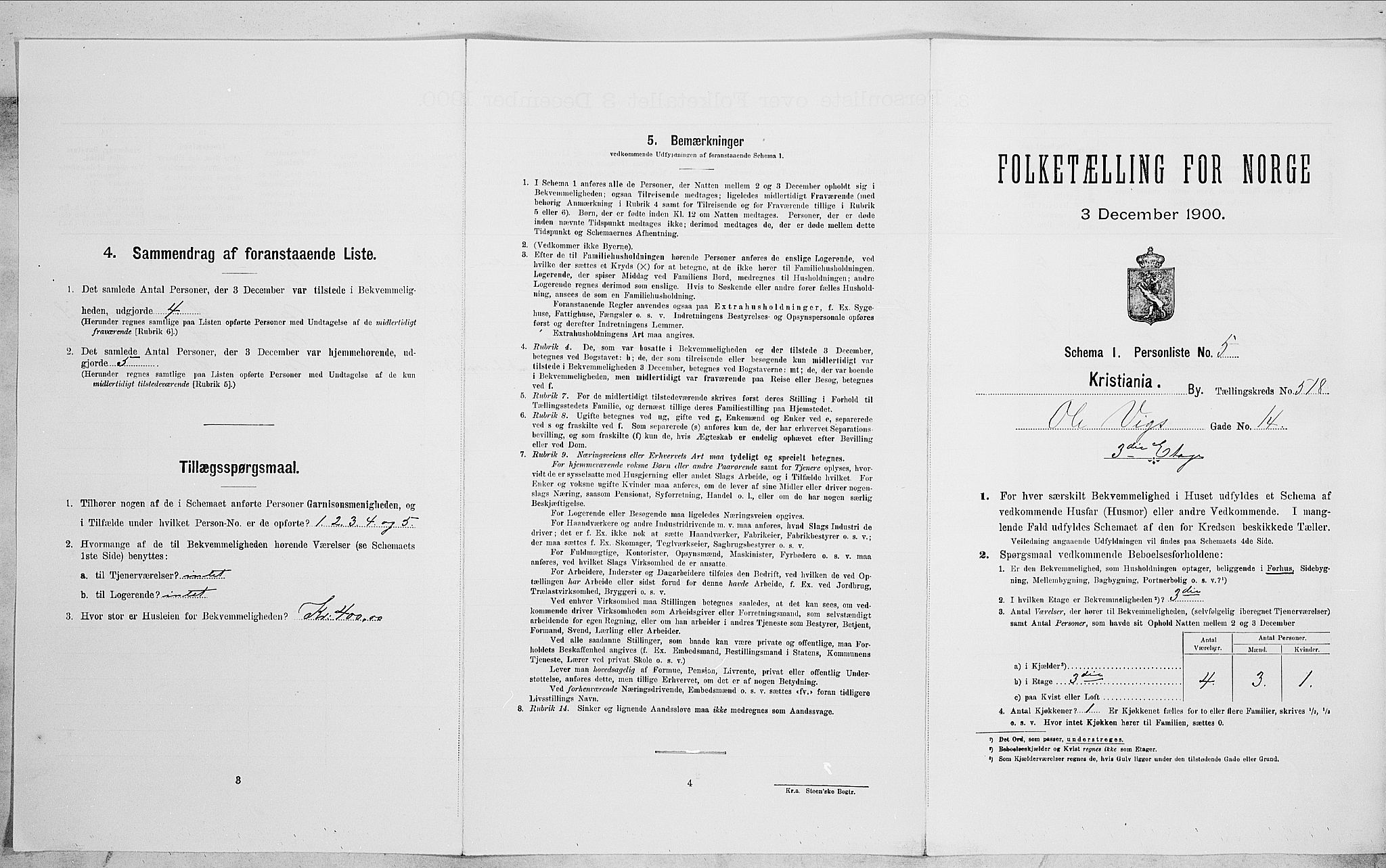 SAO, Folketelling 1900 for 0301 Kristiania kjøpstad, 1900, s. 68246