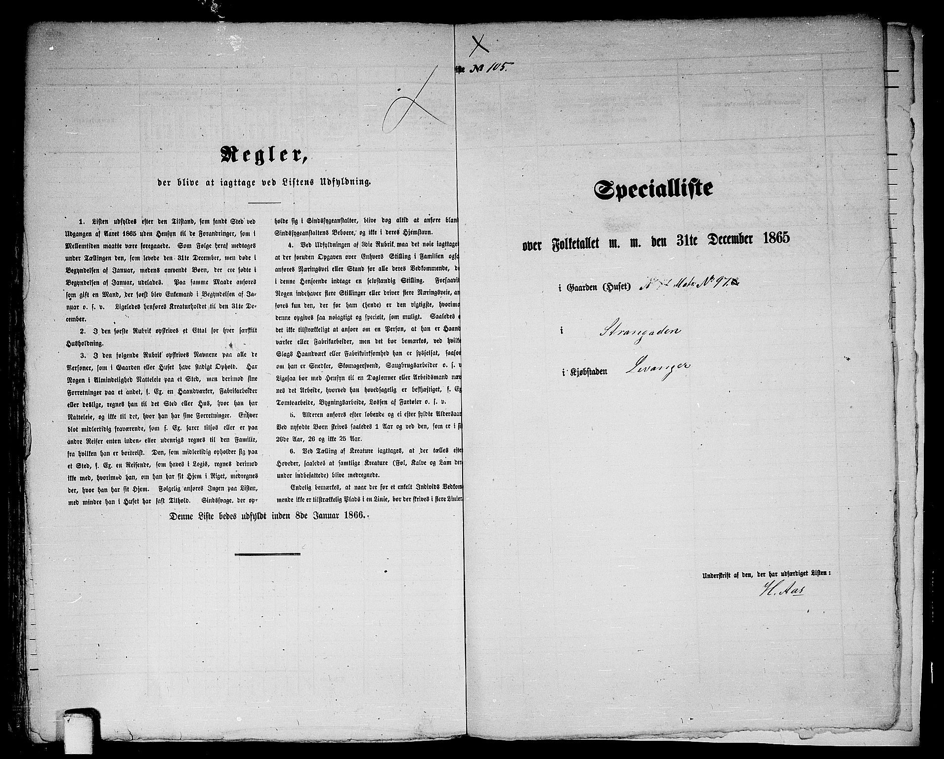 RA, Folketelling 1865 for 1701B Levanger prestegjeld, Levanger kjøpstad, 1865, s. 213