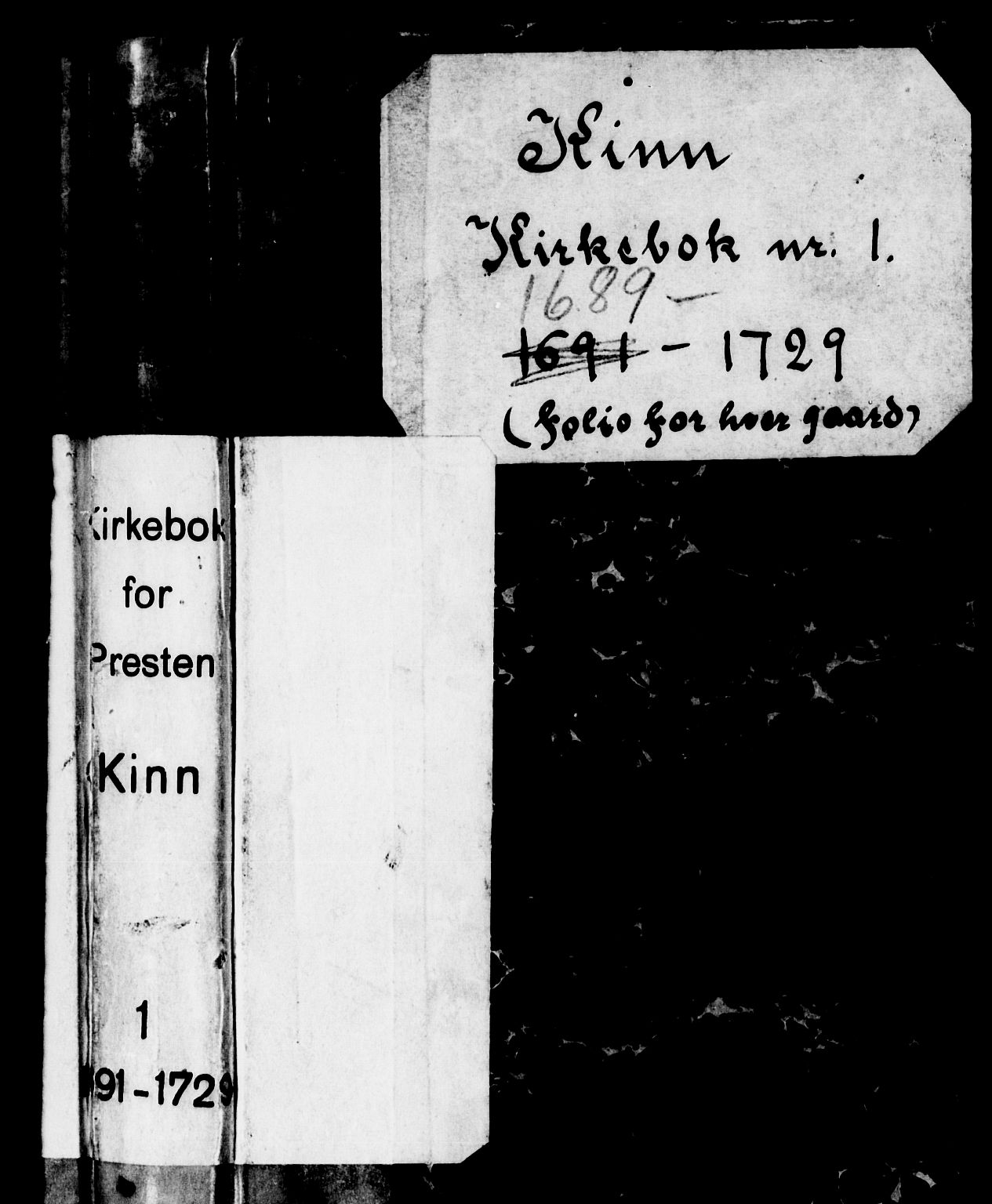 Kinn sokneprestembete, AV/SAB-A-80801/H/Haa/Haaa/L0001: Ministerialbok nr. A 1, 1689-1729