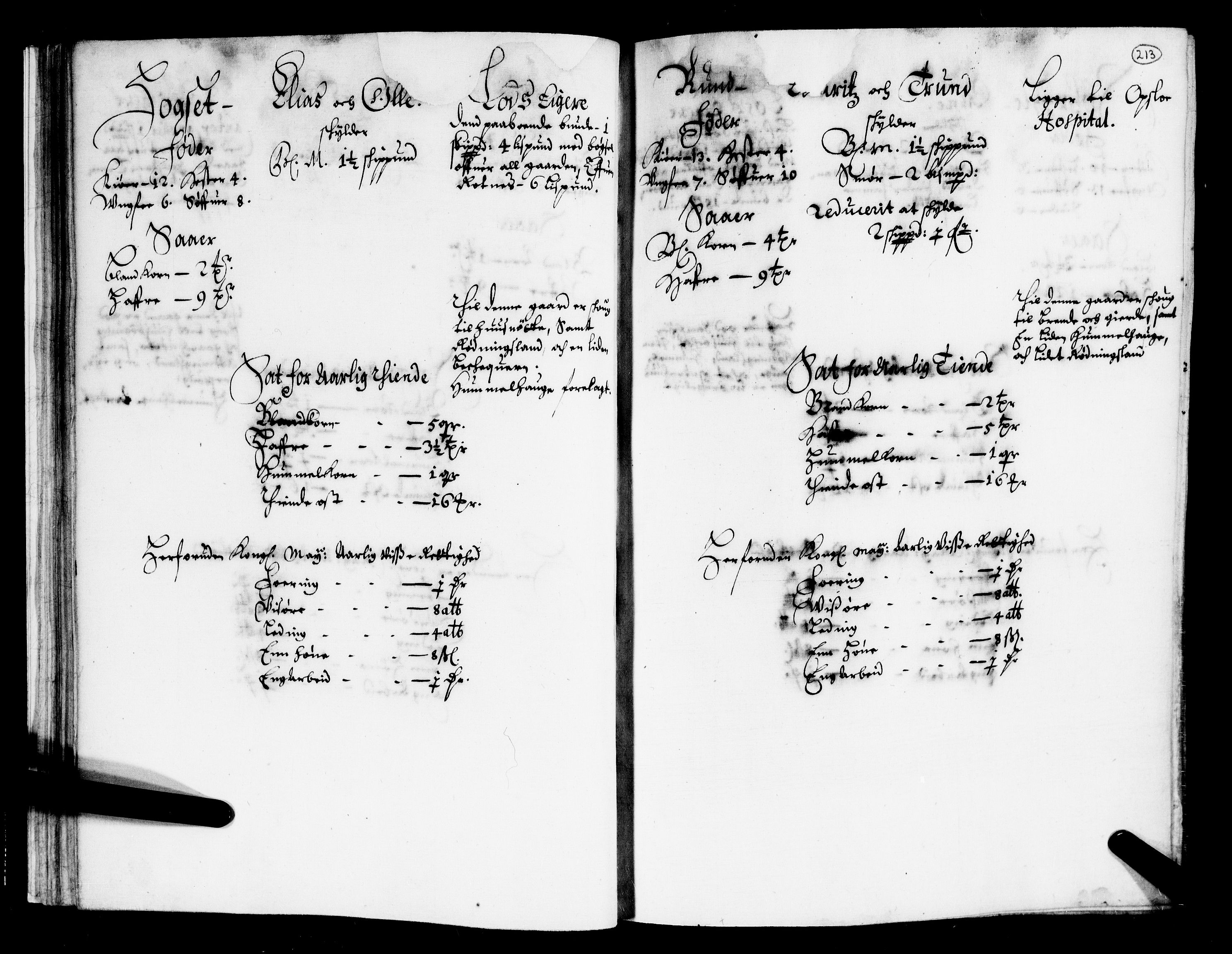 Rentekammeret inntil 1814, Realistisk ordnet avdeling, AV/RA-EA-4070/N/Nb/Nba/L0010: Øvre Romerike fogderi, 2. del, 1665, s. 212b-213a