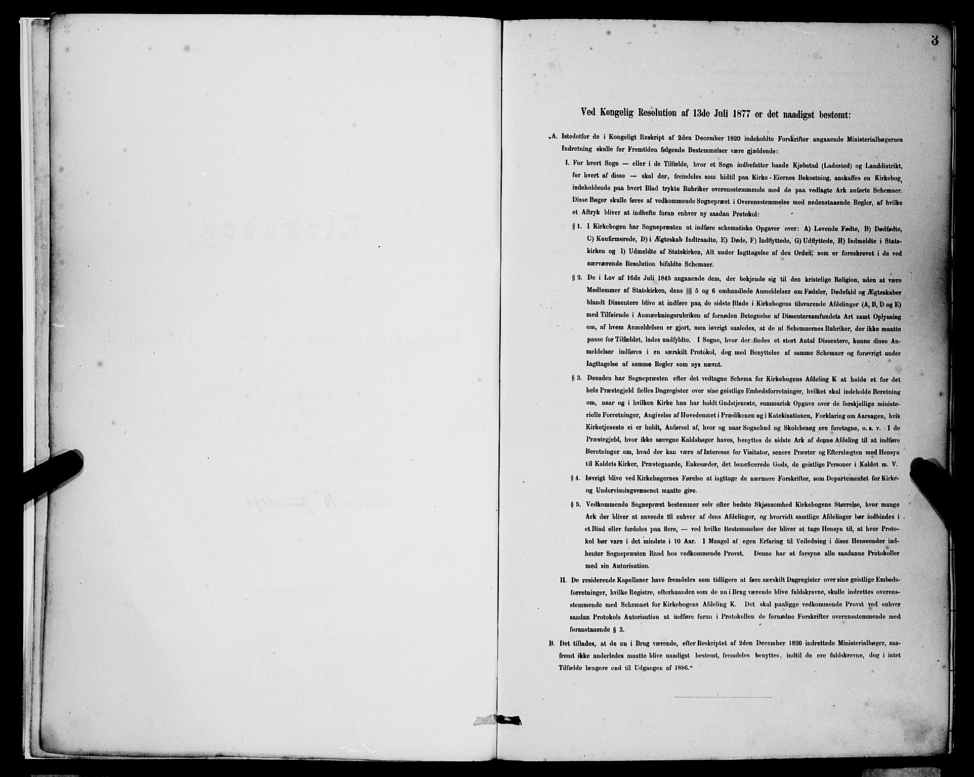 Korskirken sokneprestembete, AV/SAB-A-76101/H/Hab: Klokkerbok nr. B 9, 1887-1896, s. 3