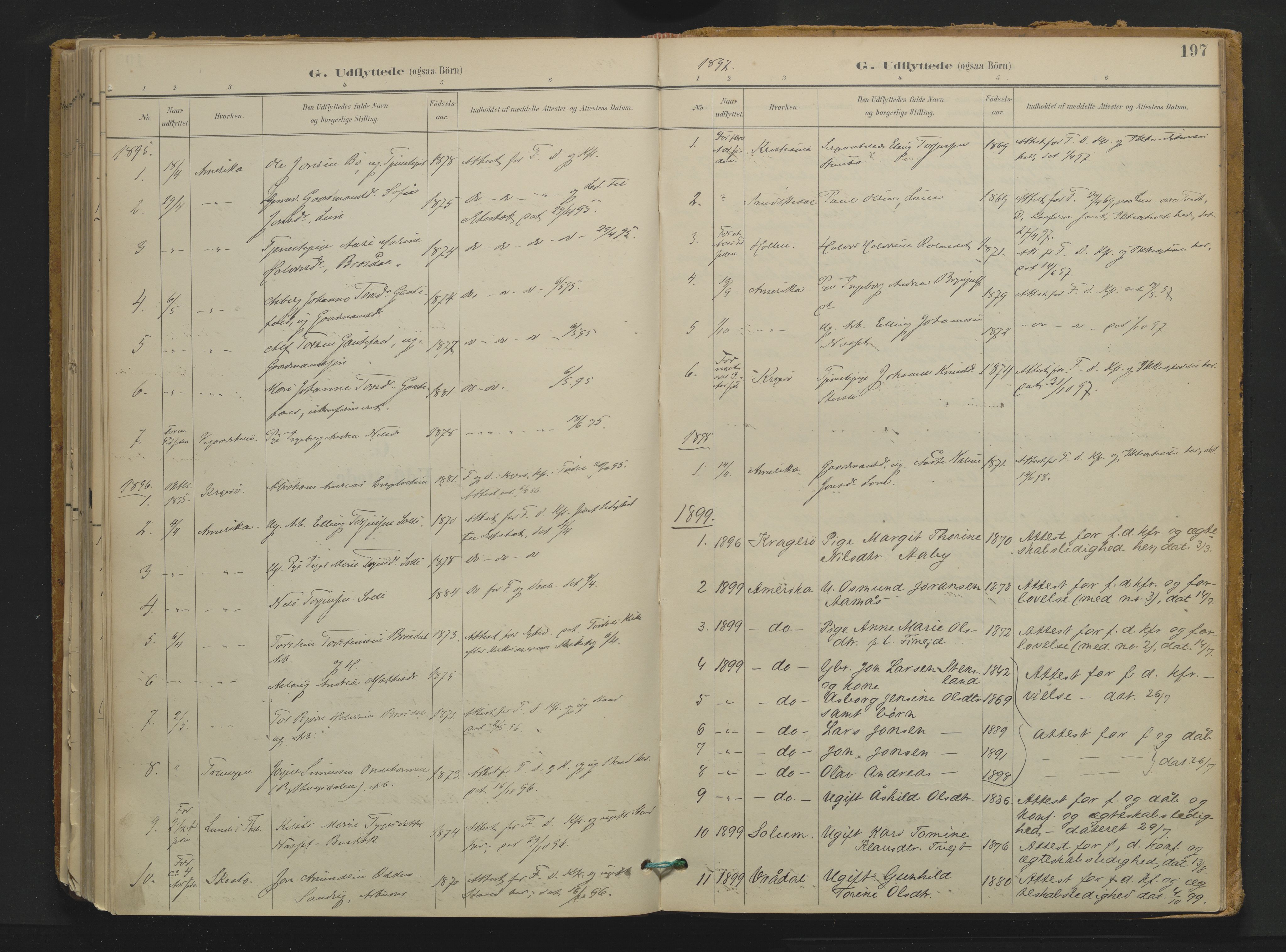 Drangedal kirkebøker, AV/SAKO-A-258/F/Fa/L0013: Ministerialbok nr. 13, 1895-1919, s. 197