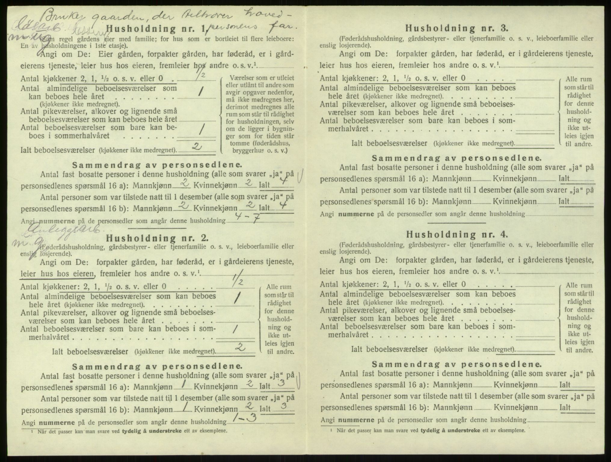 SAB, Folketelling 1920 for 1253 Hosanger herred, 1920, s. 524